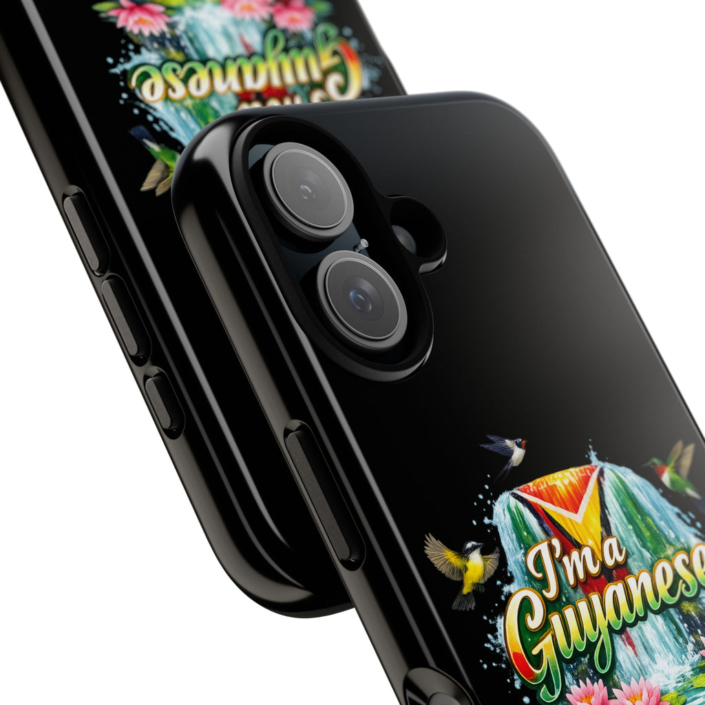 I'm a Guyanese Tough Phone Case — Tropical Waterfall Design, Guyana Pride Gift