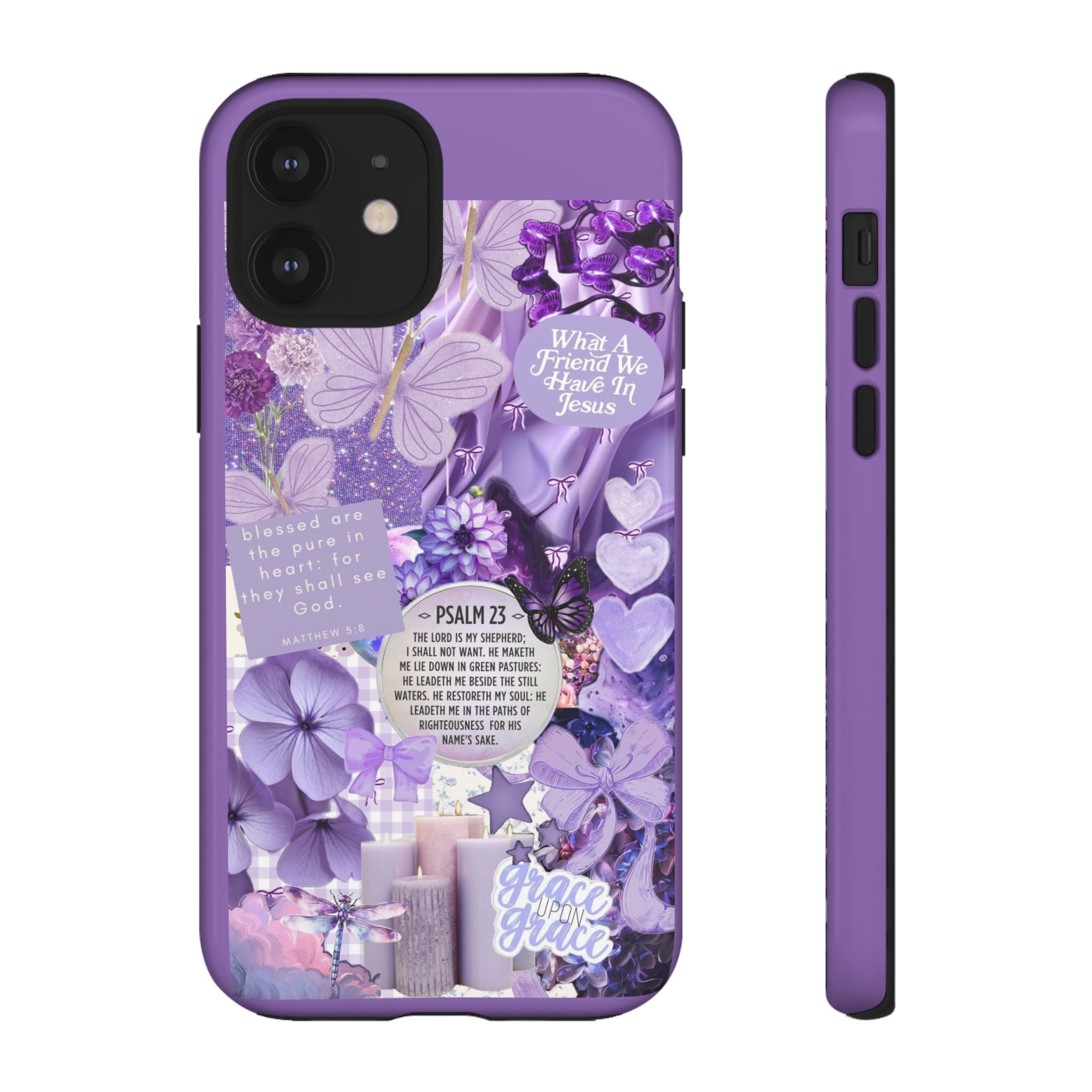 Bible Verse phone case - His Love Never Fails Psalm Phone Case — Floral Christian Scripture iPhone Cover