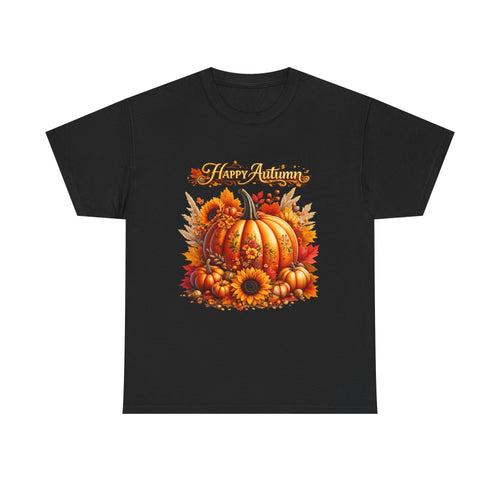 Autumn Pumpkin Tee – "Happy Autumn" Fall Harvest T-Shirt