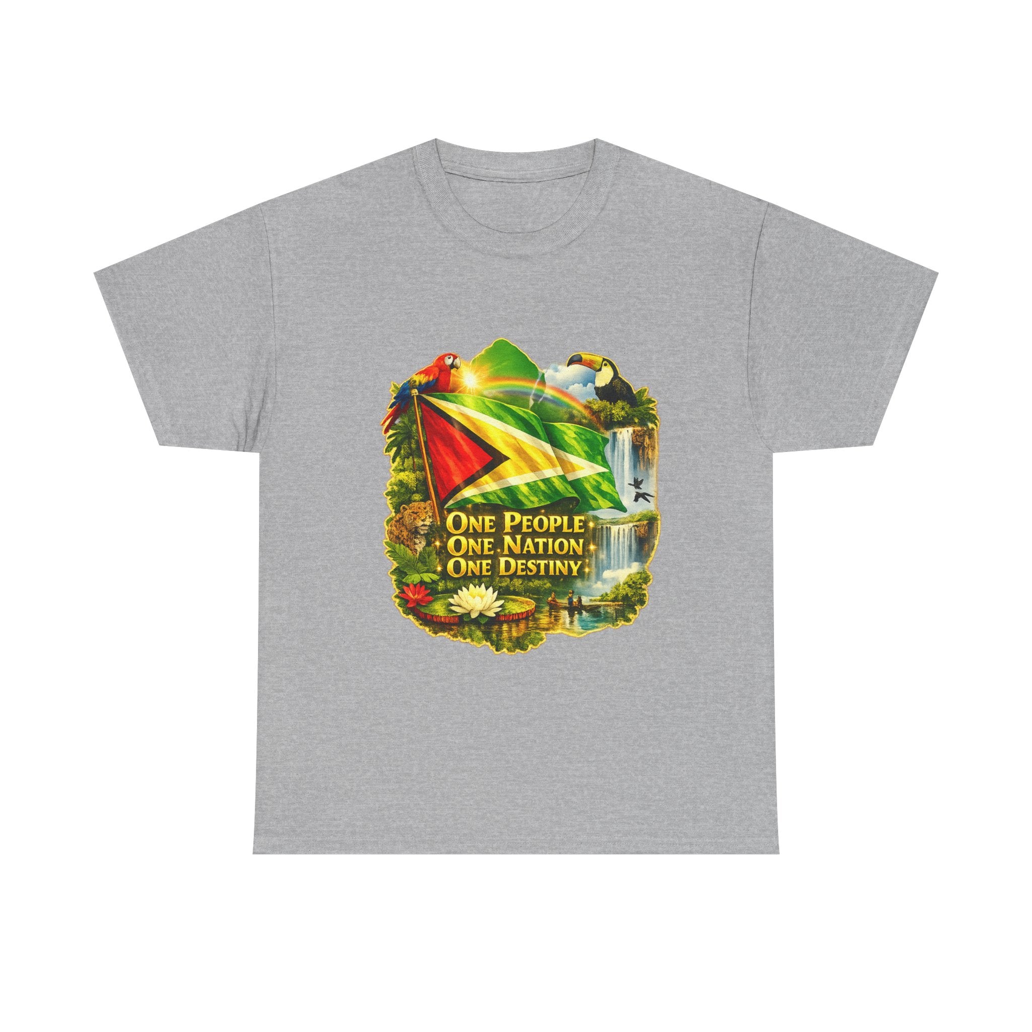 Guyana Flag T-Shirt  unisex – "One People, One Nation, One Destiny" Patriotic Tee