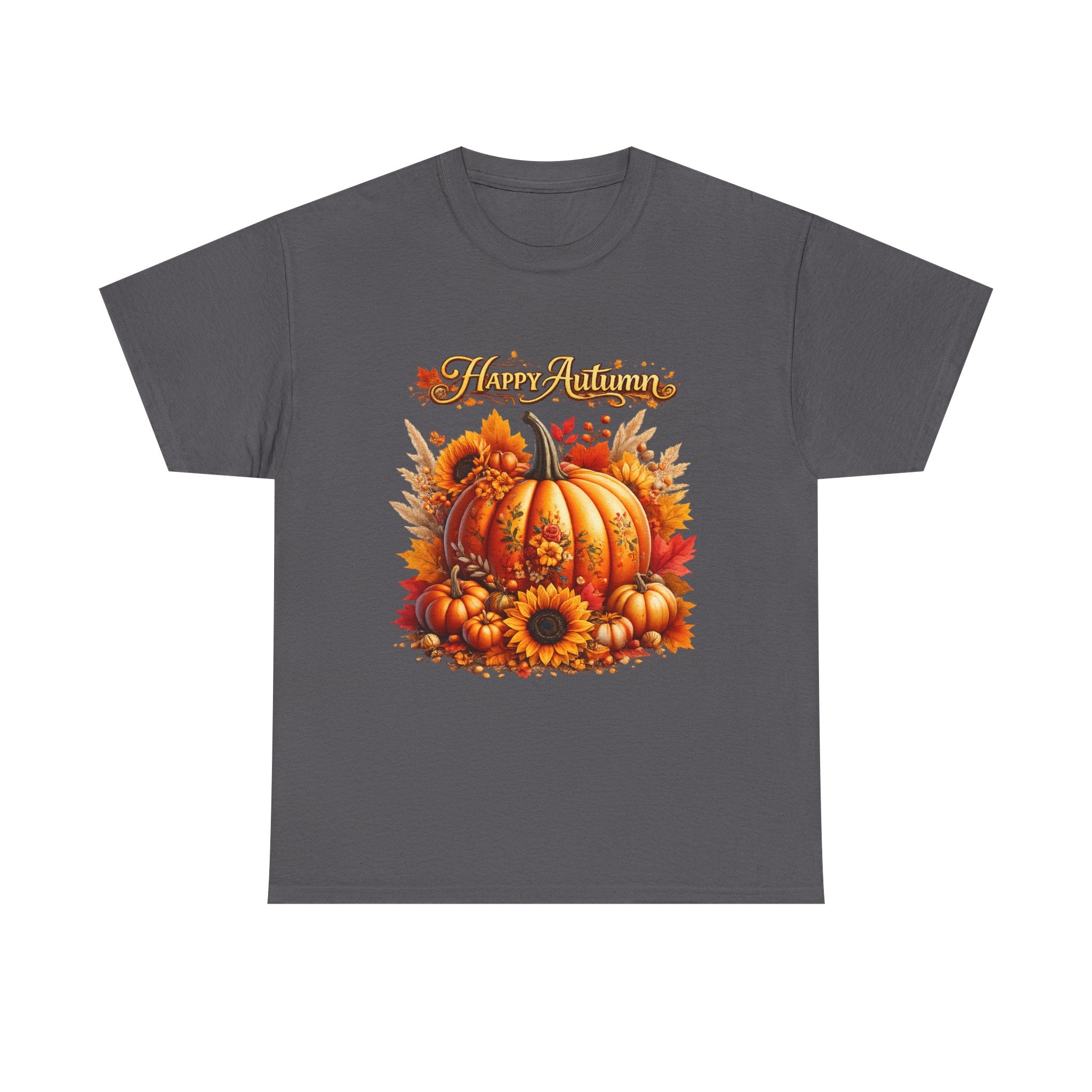 Autumn Pumpkin Tee – "Happy Autumn" Fall Harvest T-Shirt