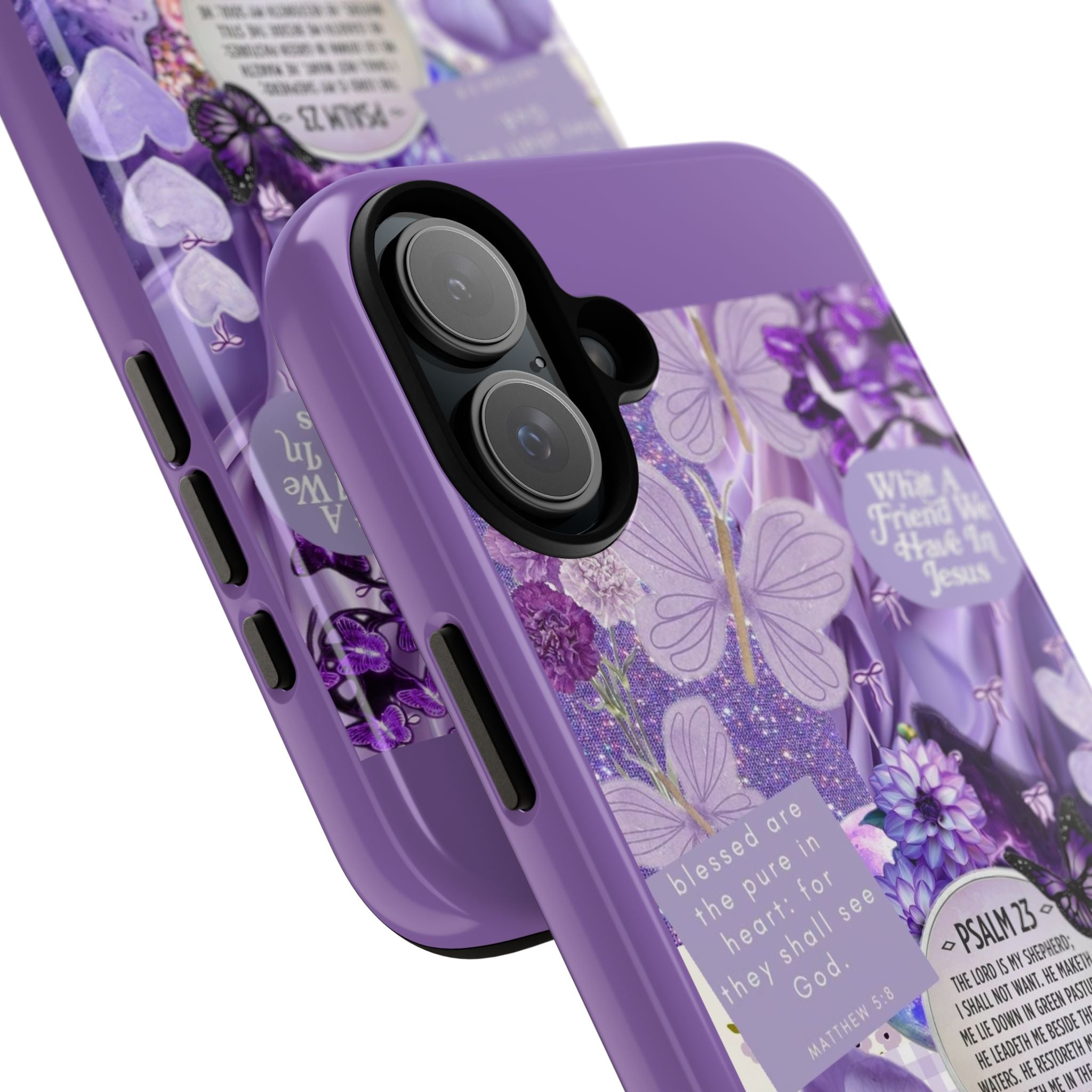 Bible Verse phone case - His Love Never Fails Psalm Phone Case — Floral Christian Scripture iPhone Cover