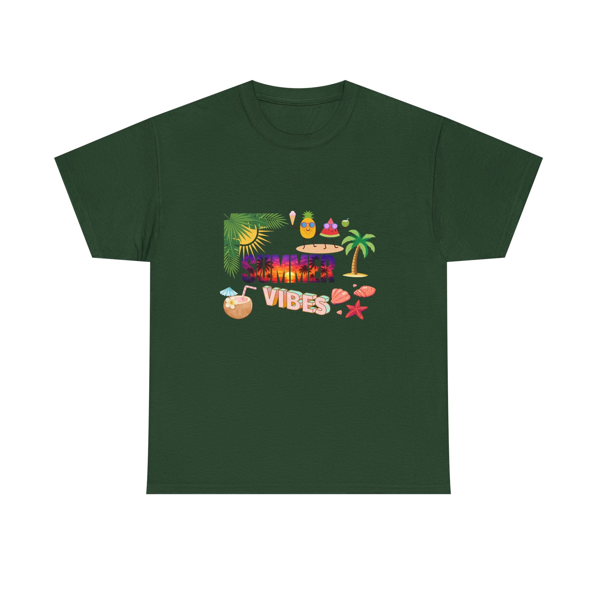 Summer Vibes T-Shirt — Tropical Beach Graphic Tee