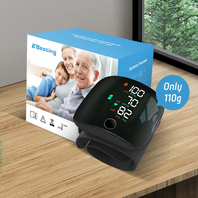 Wrist blood pressure monitor