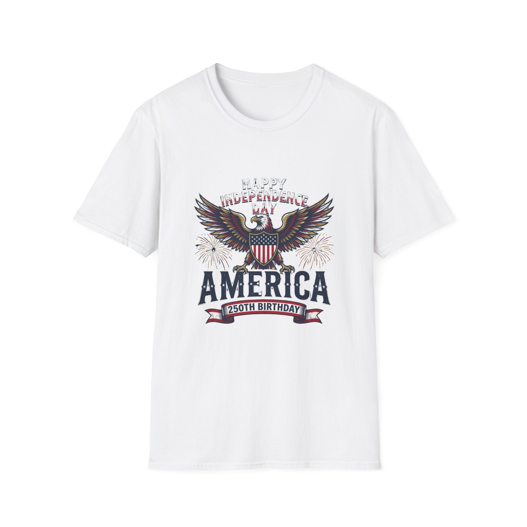 4th of July Independence Day Tee Eagle T-Shirt — "Happy Independence Day" USA Patriotic Tee