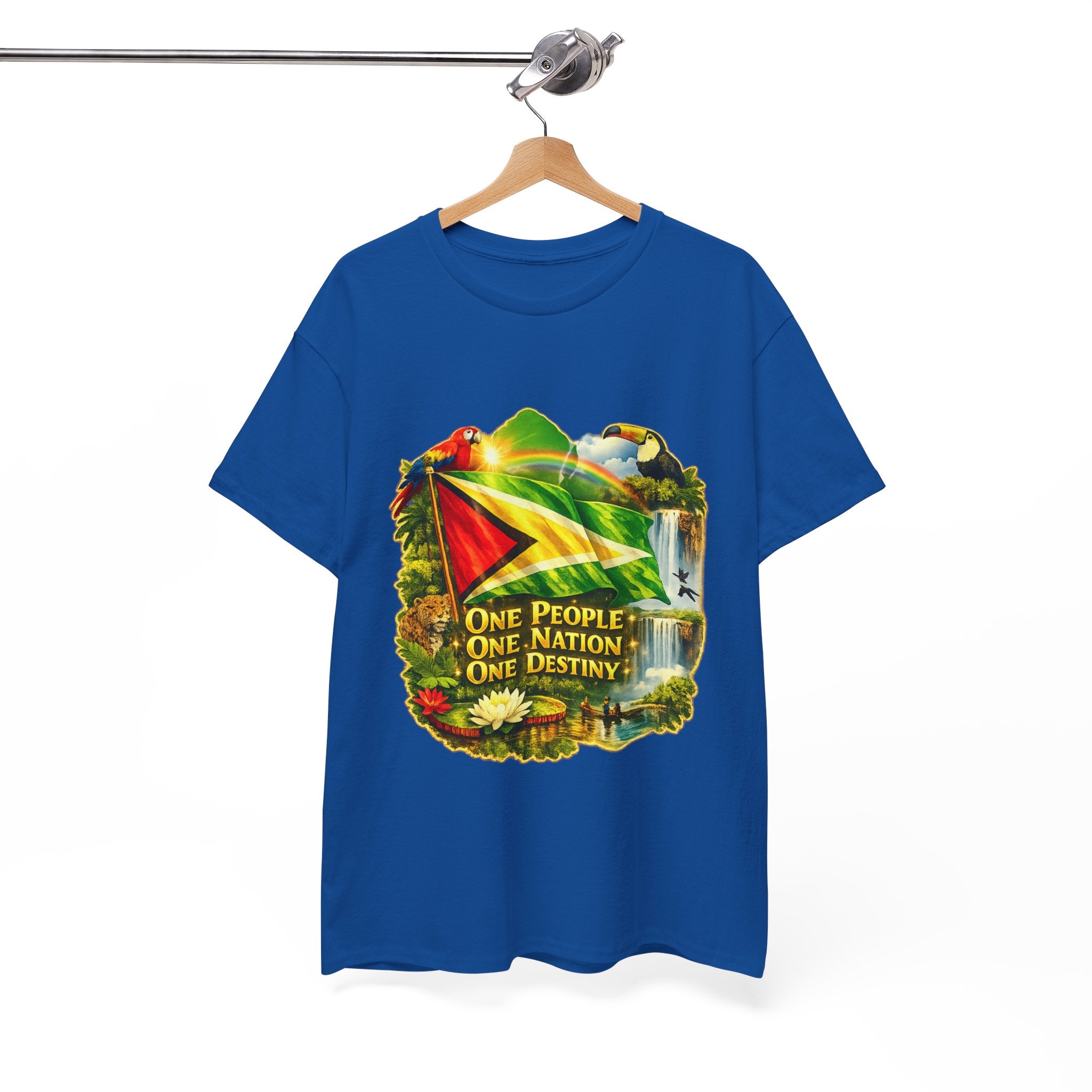 Guyana Flag T-Shirt  unisex – "One People, One Nation, One Destiny" Patriotic Tee