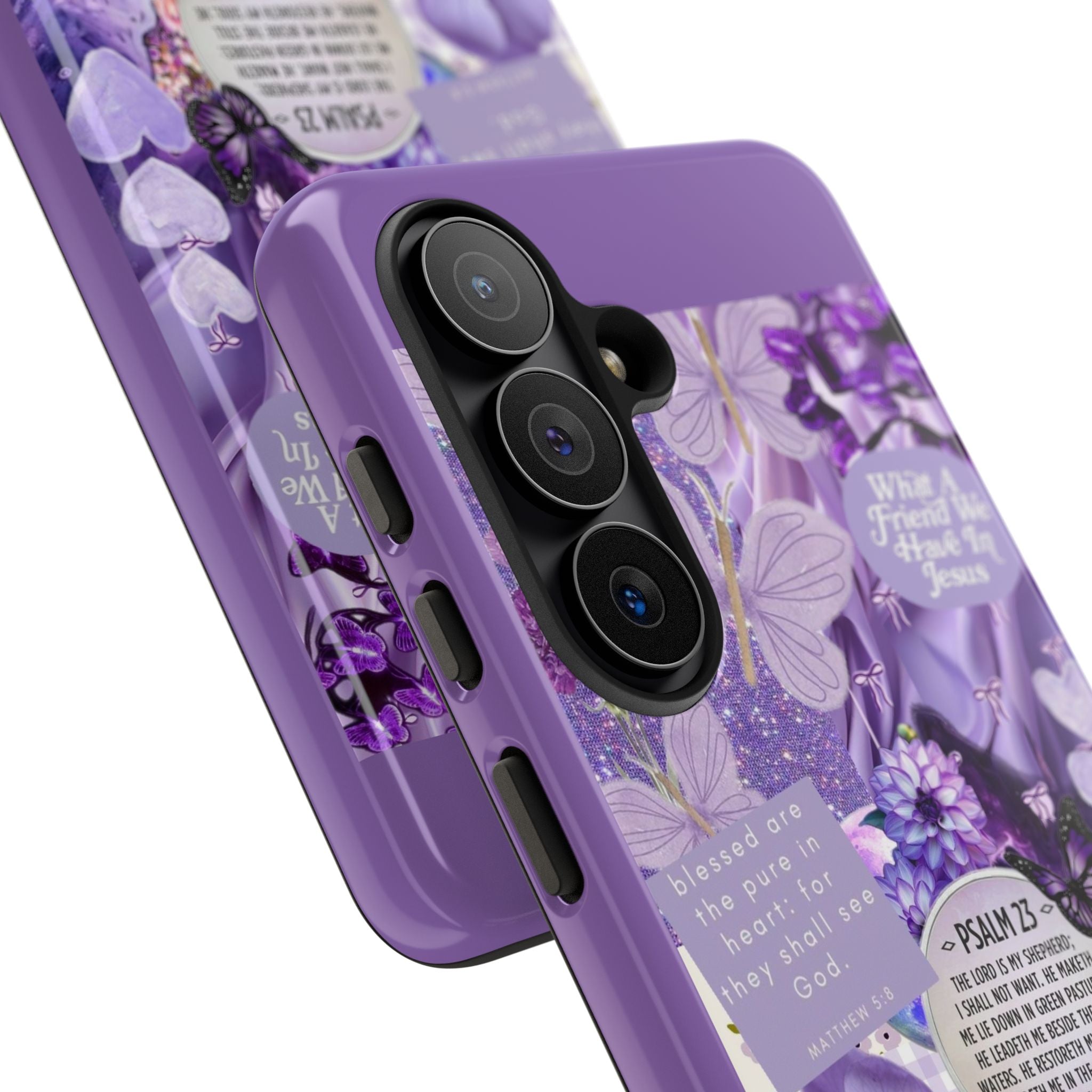 Bible Verse phone case - His Love Never Fails Psalm Phone Case — Floral Christian Scripture iPhone Cover