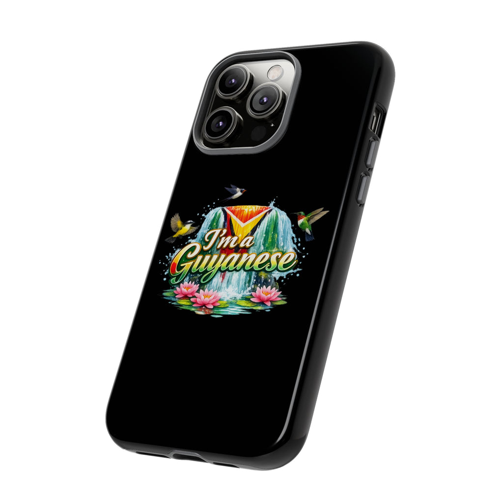 I'm a Guyanese Tough Phone Case — Tropical Waterfall Design, Guyana Pride Gift