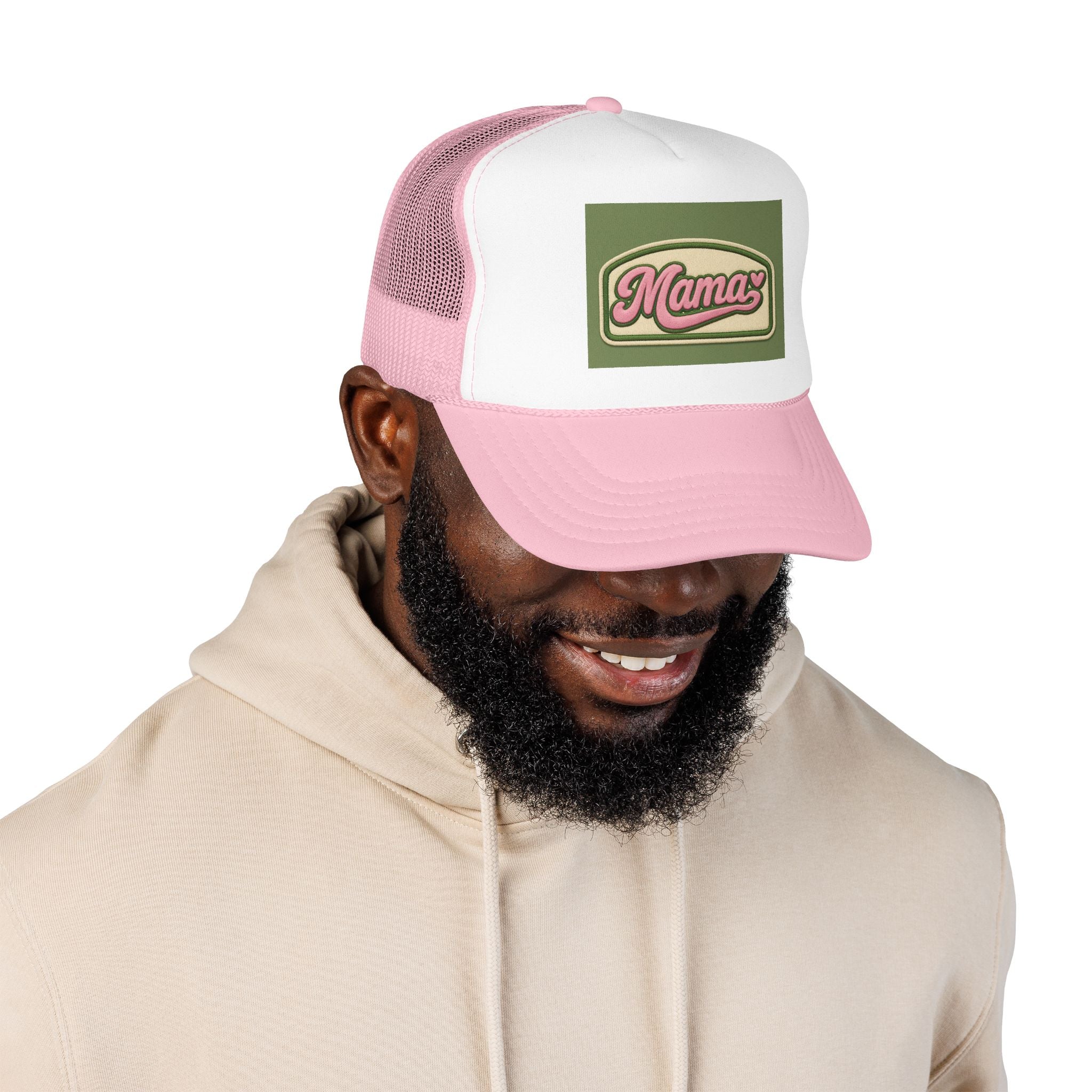 Mama  Hat — Vintage Script Foam Cap for Moms