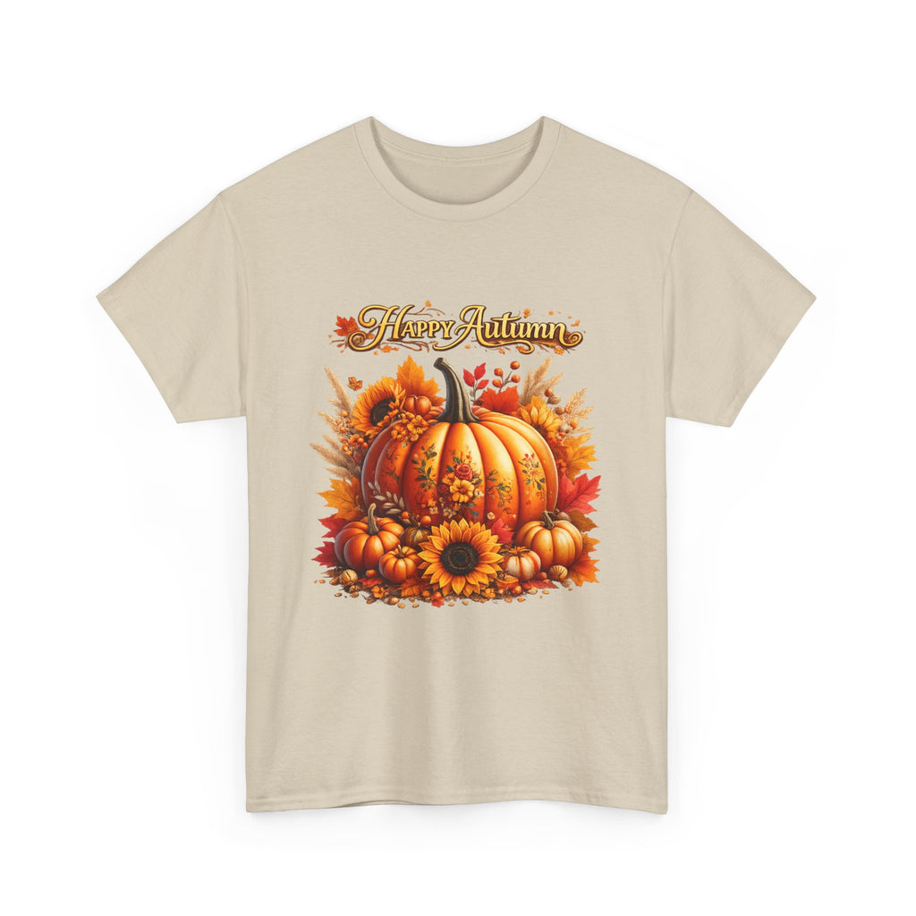 Autumn Pumpkin Tee – "Happy Autumn" Fall Harvest T-Shirt