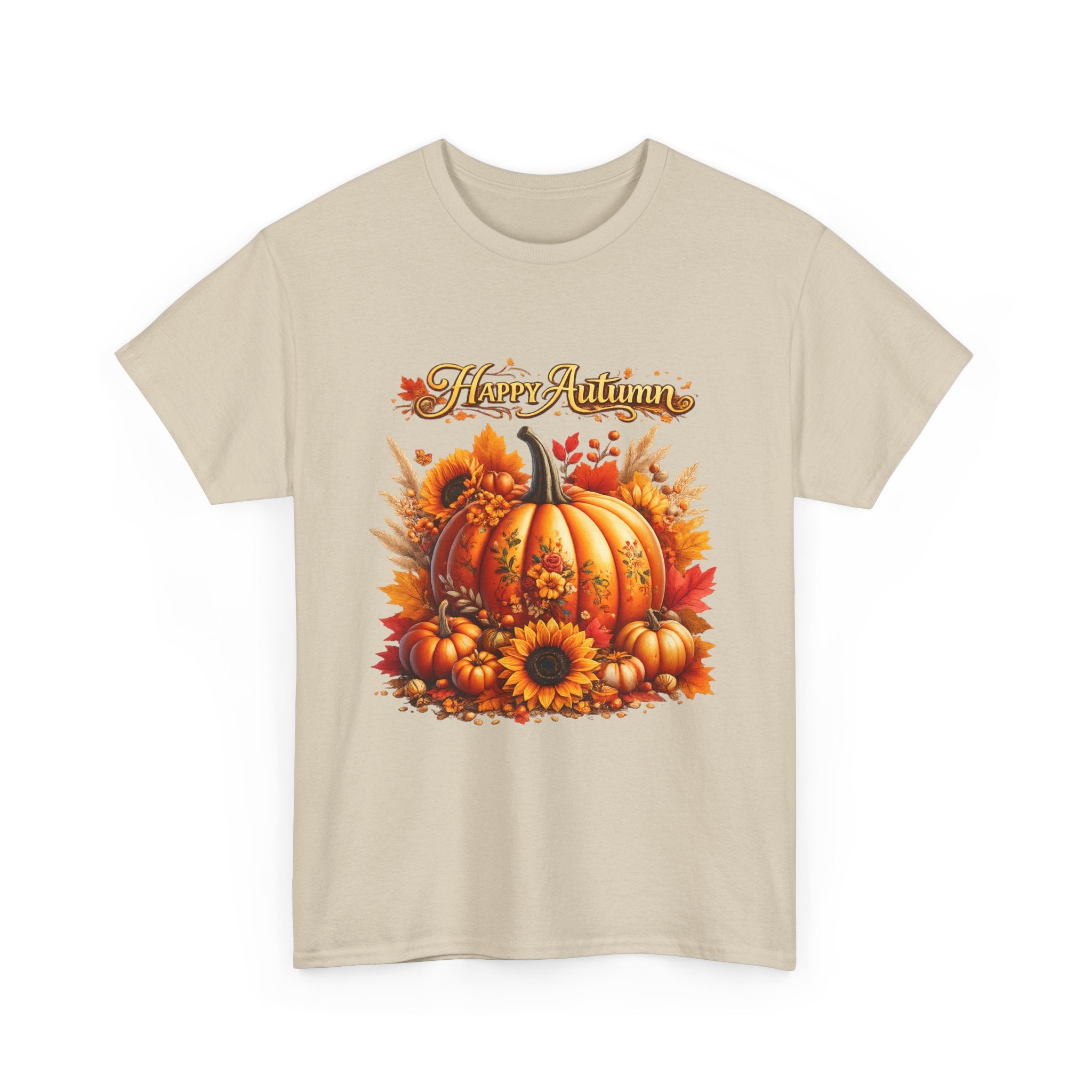 Autumn Pumpkin Tee – "Happy Autumn" Fall Harvest T-Shirt