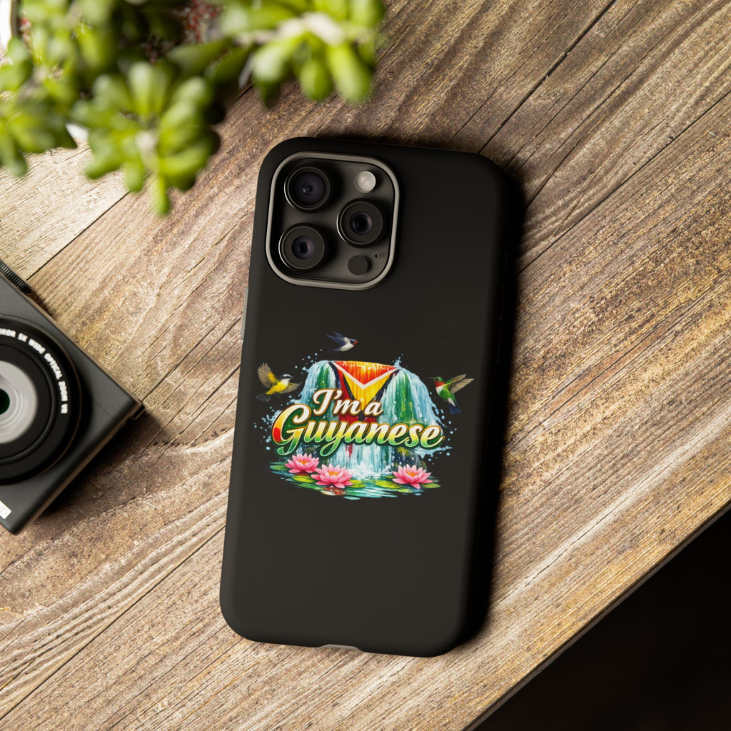 I'm a Guyanese Tough Phone Case — Tropical Waterfall Design, Guyana Pride Gift
