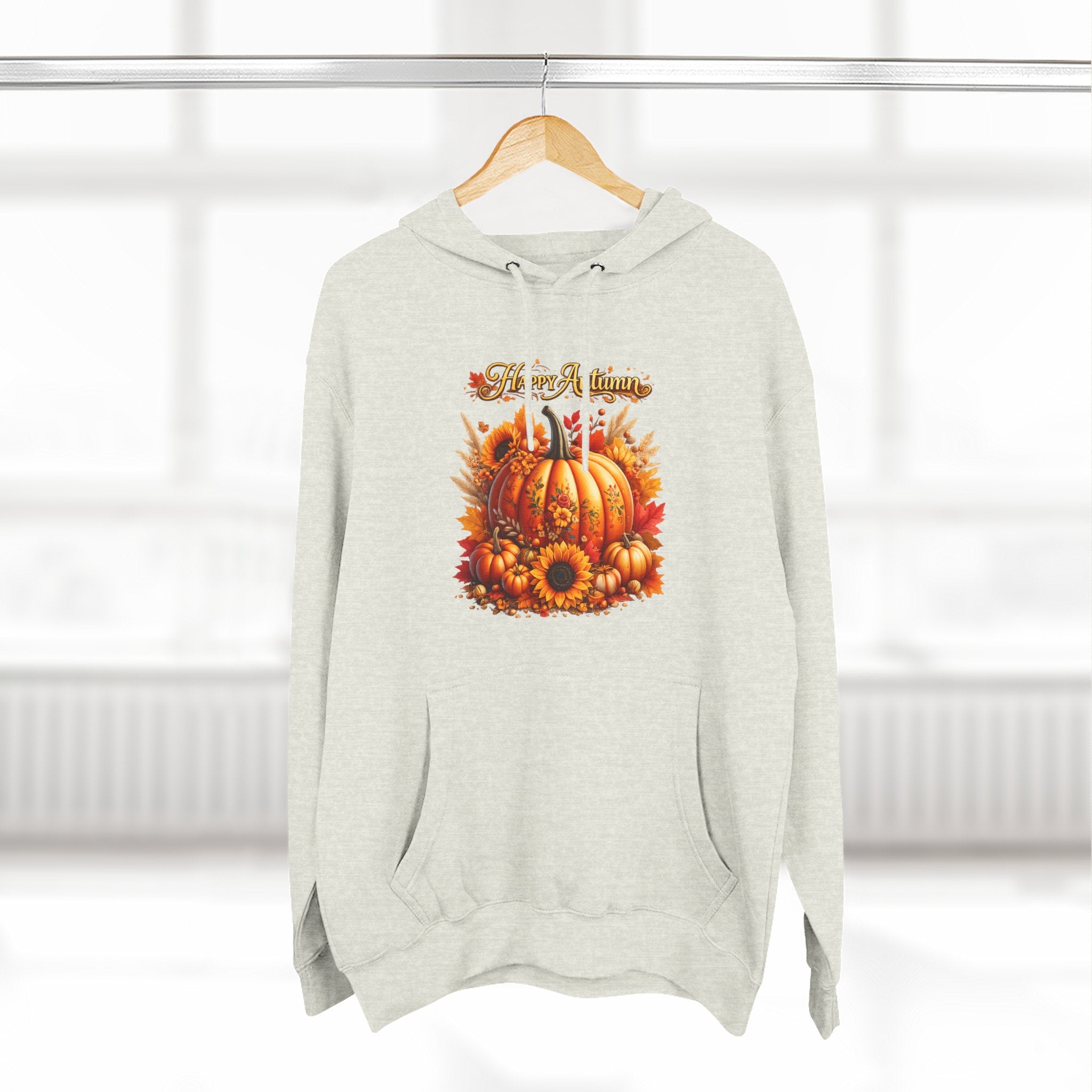 Autumn  - Fall Pumpkin Hoodie - Harvest Sunflower Fall Sweatshirt