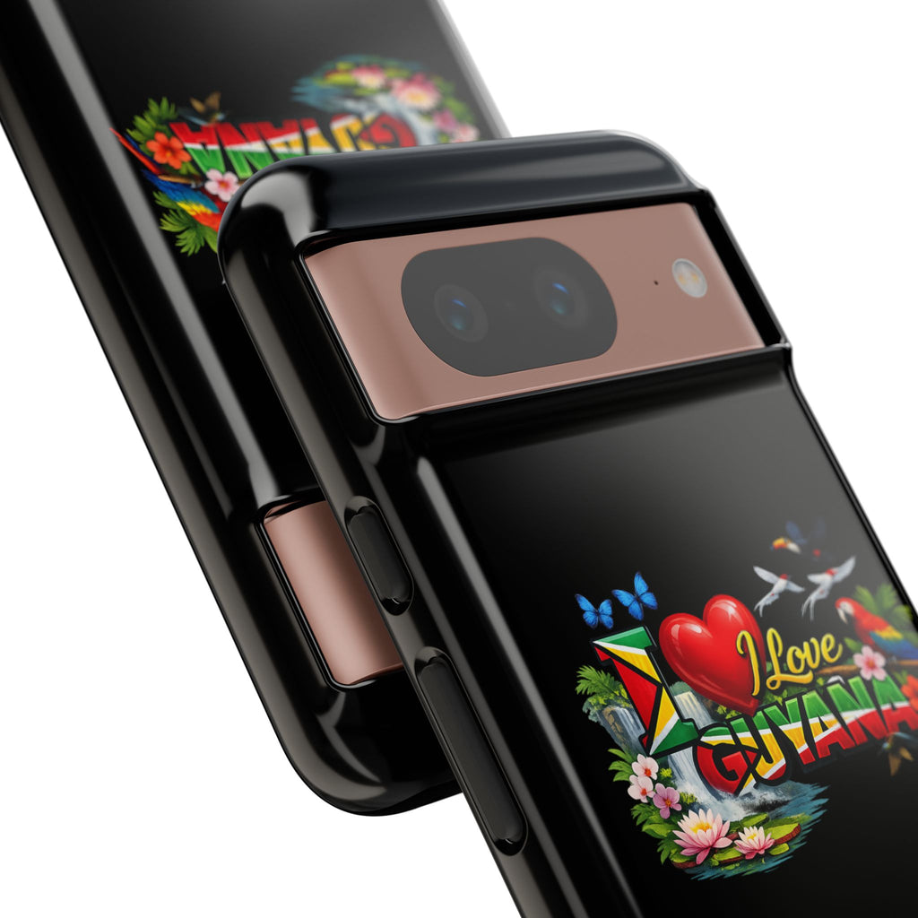 Phone case I Love Guyana Phone Case — Tough Protective Tropical Flag Design