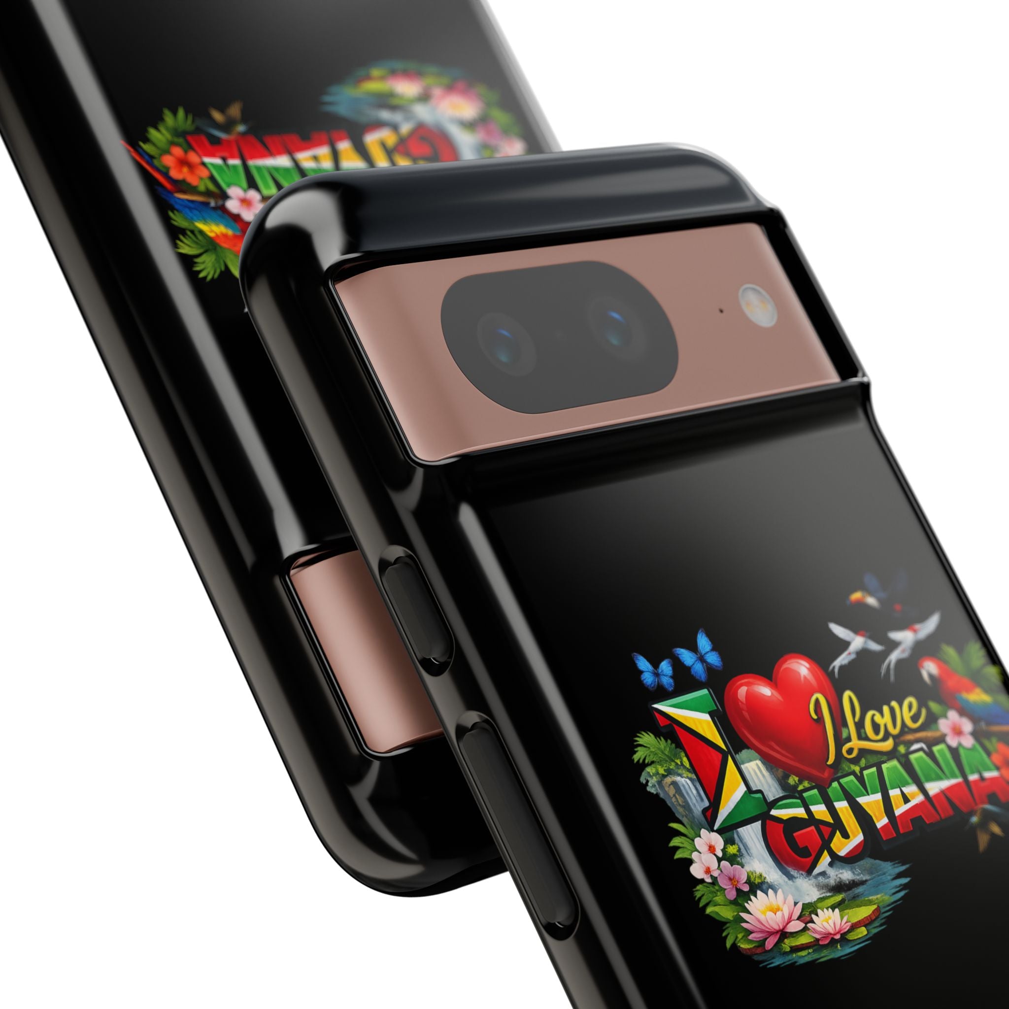 Phone case I Love Guyana Phone Case — Tough Protective Tropical Flag Design