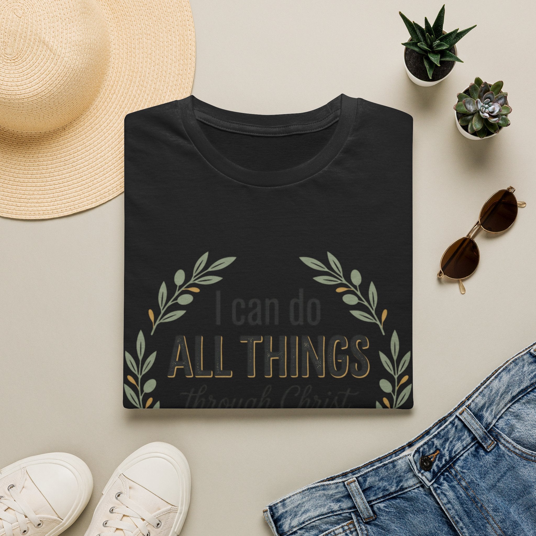 Bible Verses Inspired Tee Shirt — Inspirational Faith Tee with Scripture Text