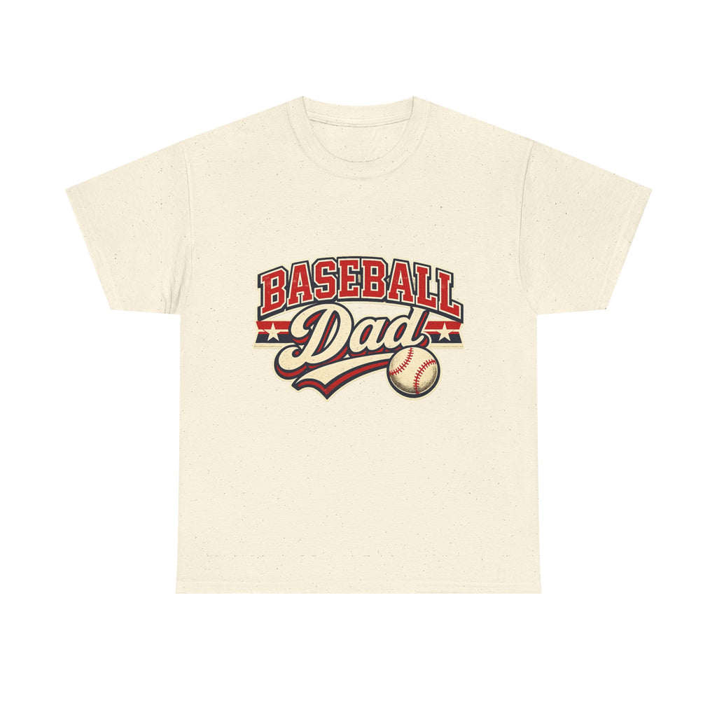 Baseball Dad T-Shirt — Vintage Baseball Dad Tee for Fathers, Father’s Day Gift