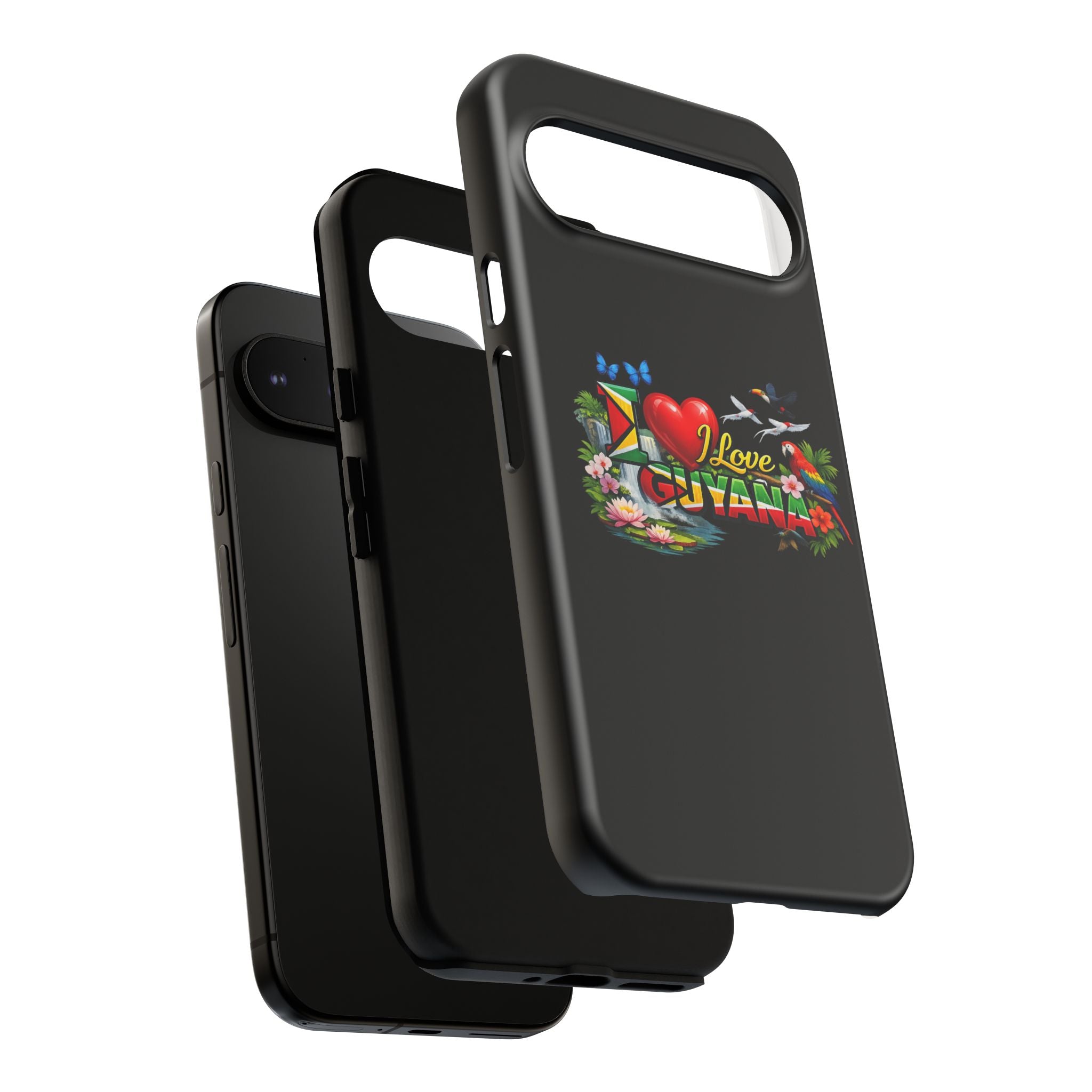 Phone case I Love Guyana Phone Case — Tough Protective Tropical Flag Design