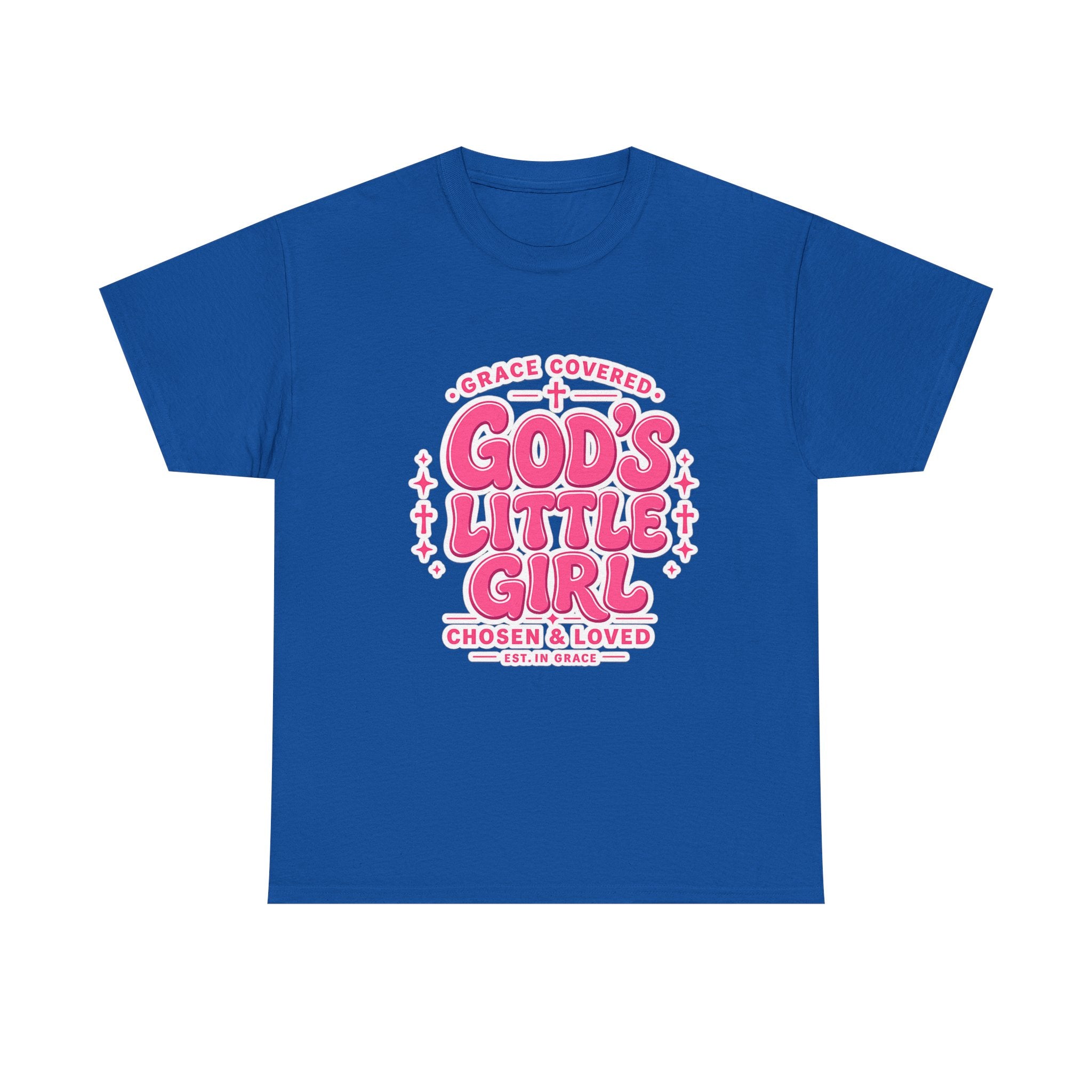 Faith T-Shirt God's Little Girl T-Shirt — Pink Faith Graphic Tee for Girls