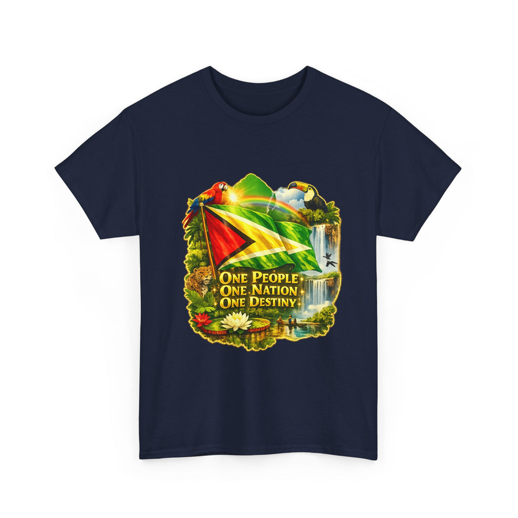 Guyana Flag T-Shirt  unisex – "One People, One Nation, One Destiny" Patriotic Tee