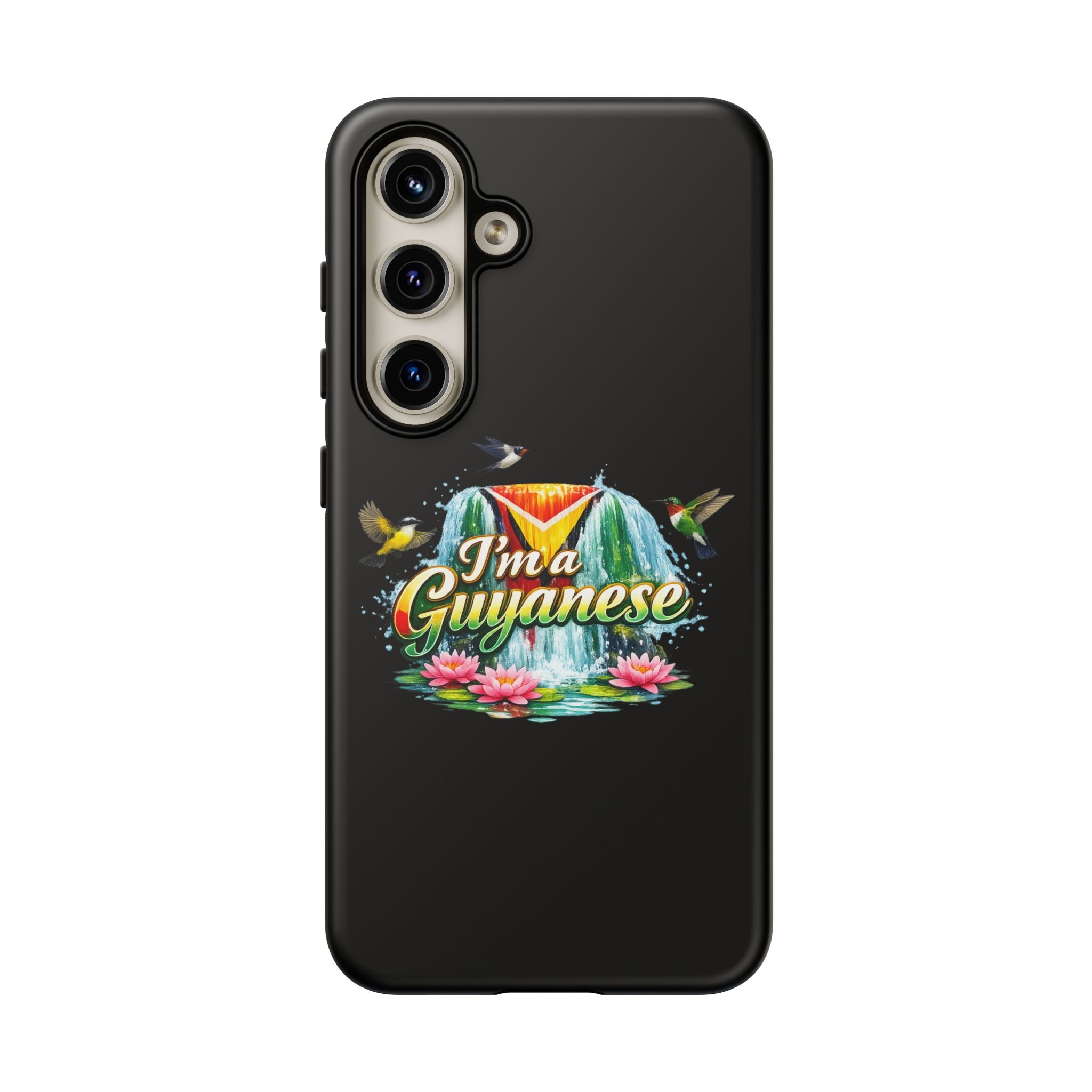 I'm a Guyanese Tough Phone Case — Tropical Waterfall Design, Guyana Pride Gift