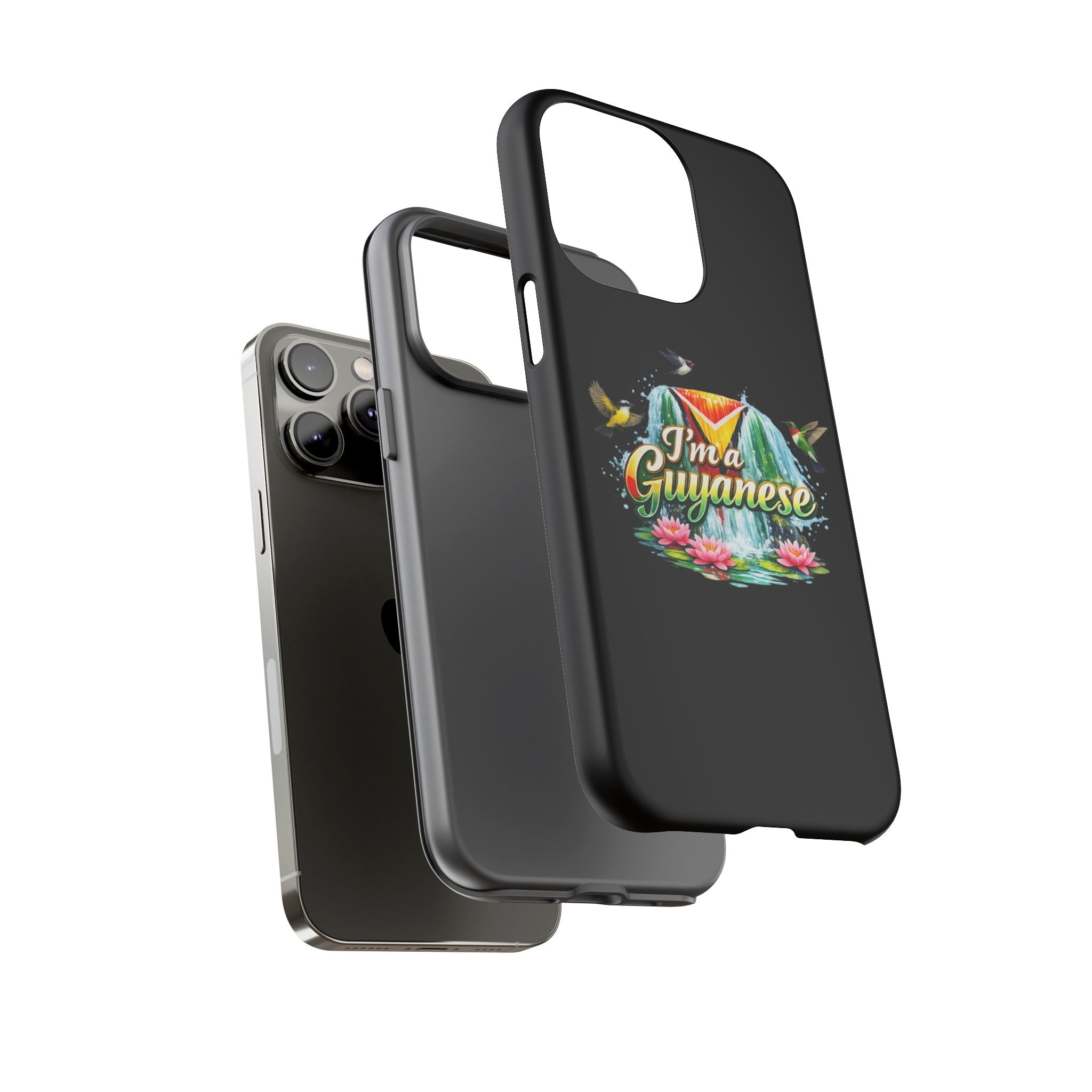 I'm a Guyanese Tough Phone Case — Tropical Waterfall Design, Guyana Pride Gift