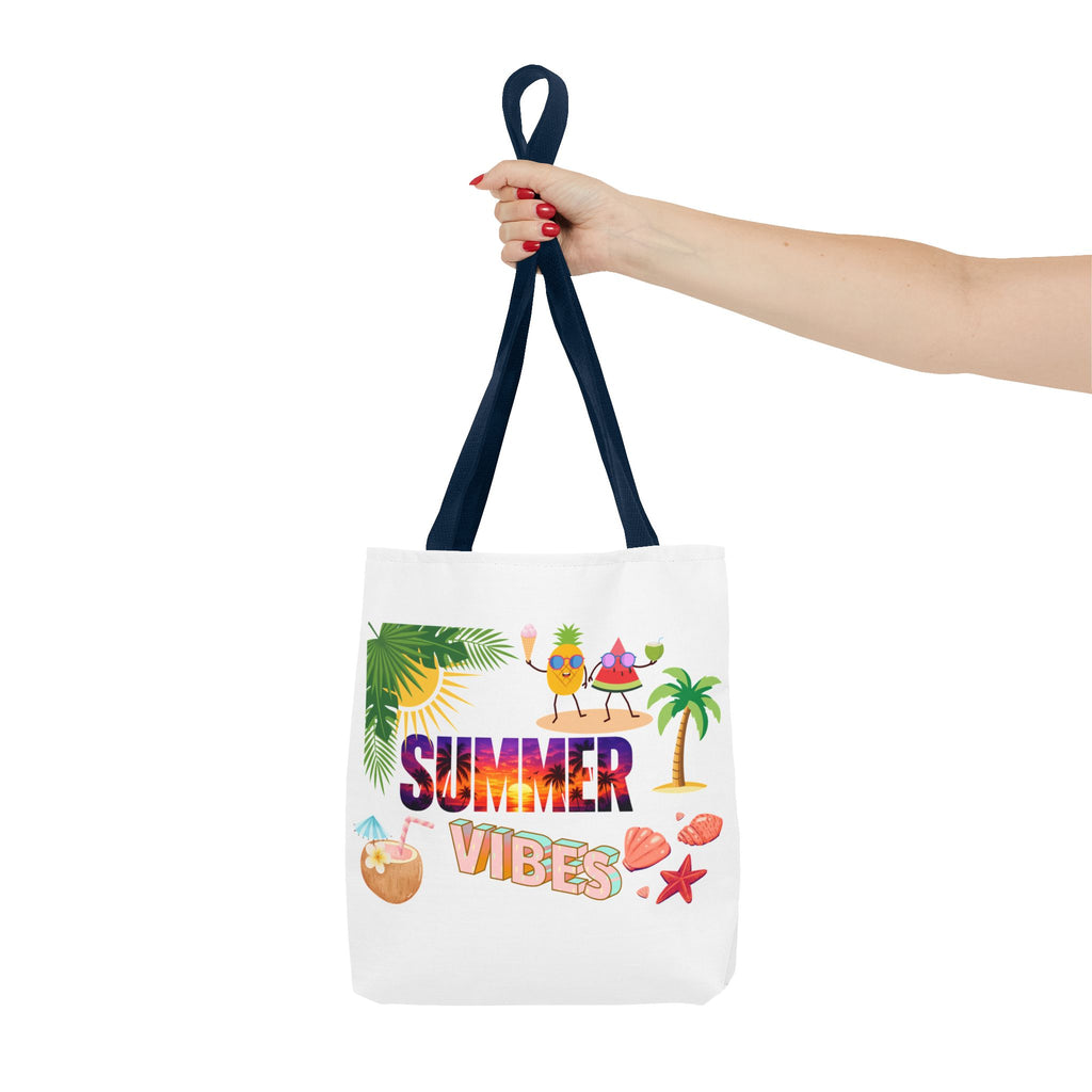 Summer Vibes Tote Bag — Pink Beach Holiday Grocery & Pool Tote