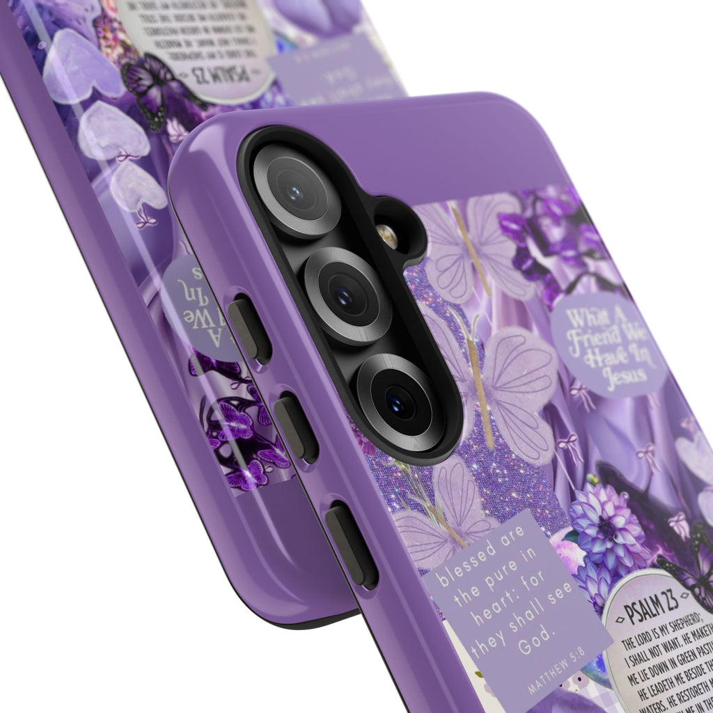 Bible Verse phone case - His Love Never Fails Psalm Phone Case — Floral Christian Scripture iPhone Cover
