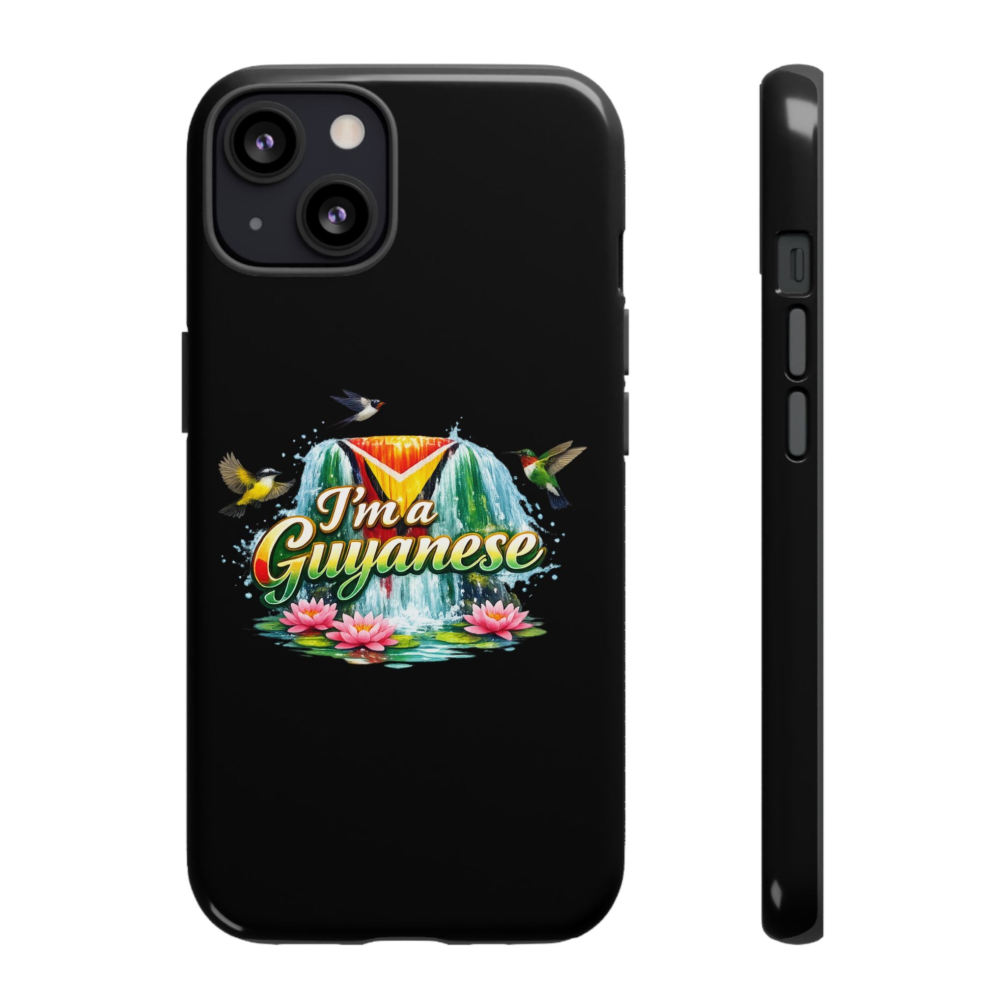I'm a Guyanese Tough Phone Case — Tropical Waterfall Design, Guyana Pride Gift