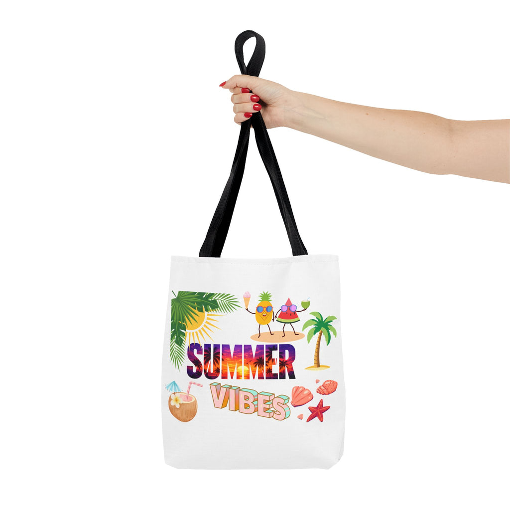 Summer Vibes Tote Bag — Pink Beach Holiday Grocery & Pool Tote