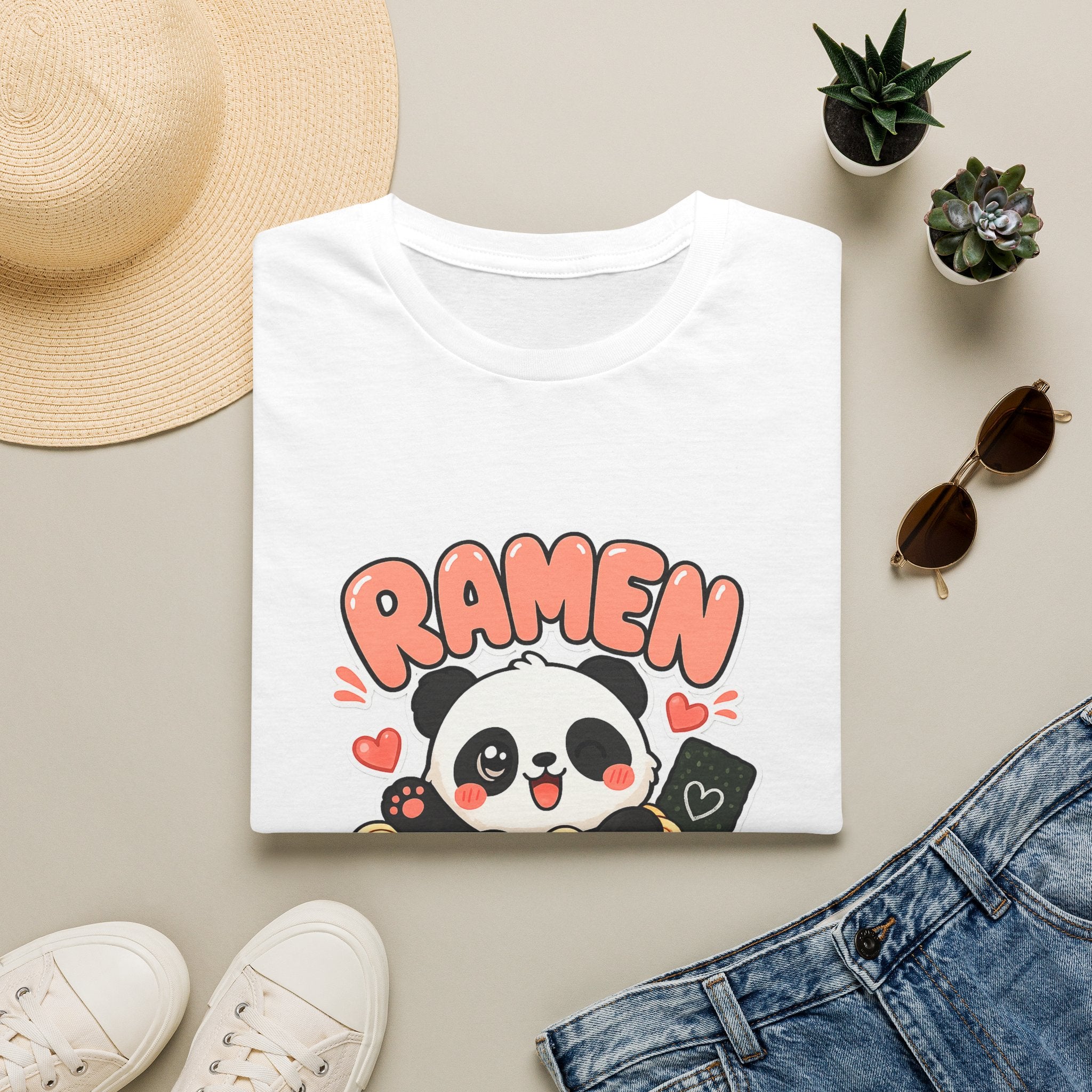 Cute Panda Ramen T-Shirt — Kawaii Ramen Bowl Graphic Tee