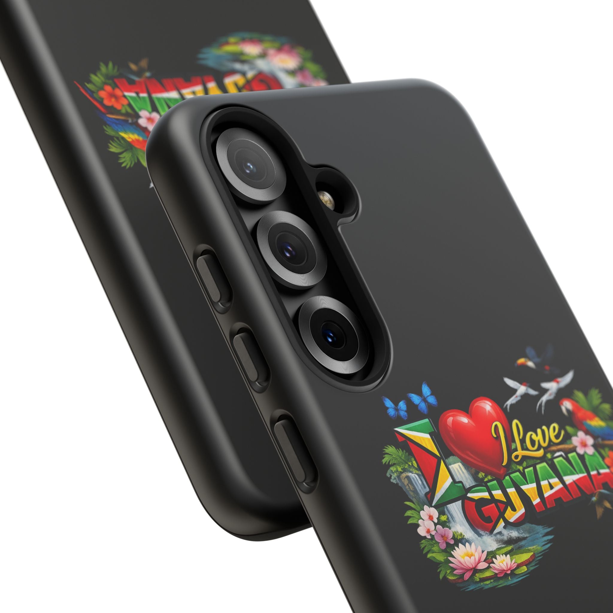 Phone case I Love Guyana Phone Case — Tough Protective Tropical Flag Design