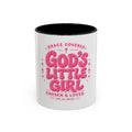 Coffee Mugs Faith/ Inspiration mugs God's Little Girl Accent Coffee Mug – Faith-based Pink Christian Gift (11/15oz)