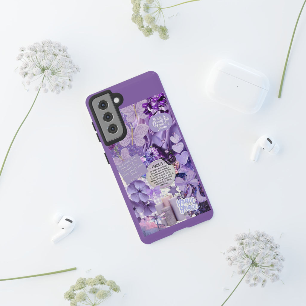 Bible Verse phone case - His Love Never Fails Psalm Phone Case — Floral Christian Scripture iPhone Cover