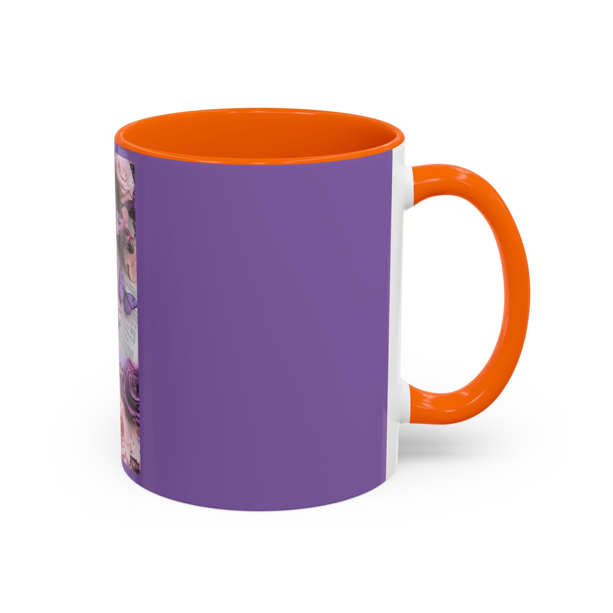 Coffee Mug — Floral Psalm Accent Mug (11/15 oz)