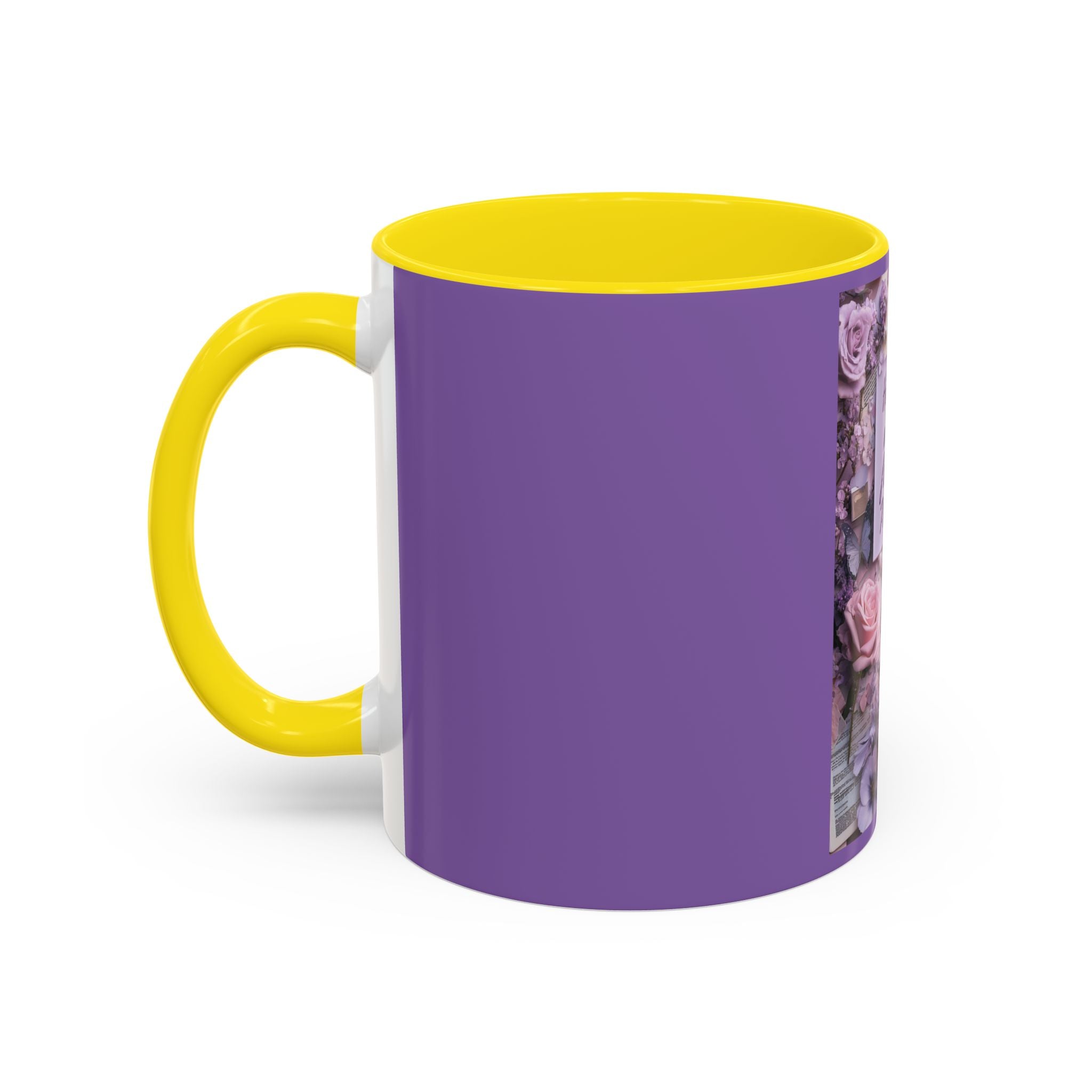 Coffee Mug — Floral Psalm Accent Mug (11/15 oz)