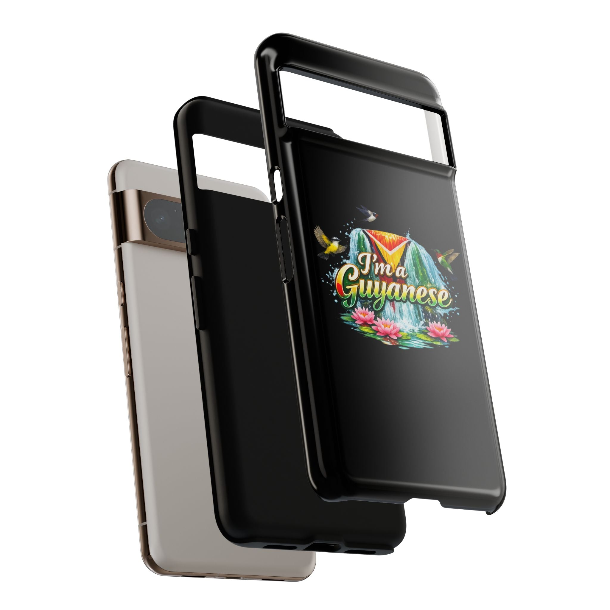 I'm a Guyanese Tough Phone Case — Tropical Waterfall Design, Guyana Pride Gift
