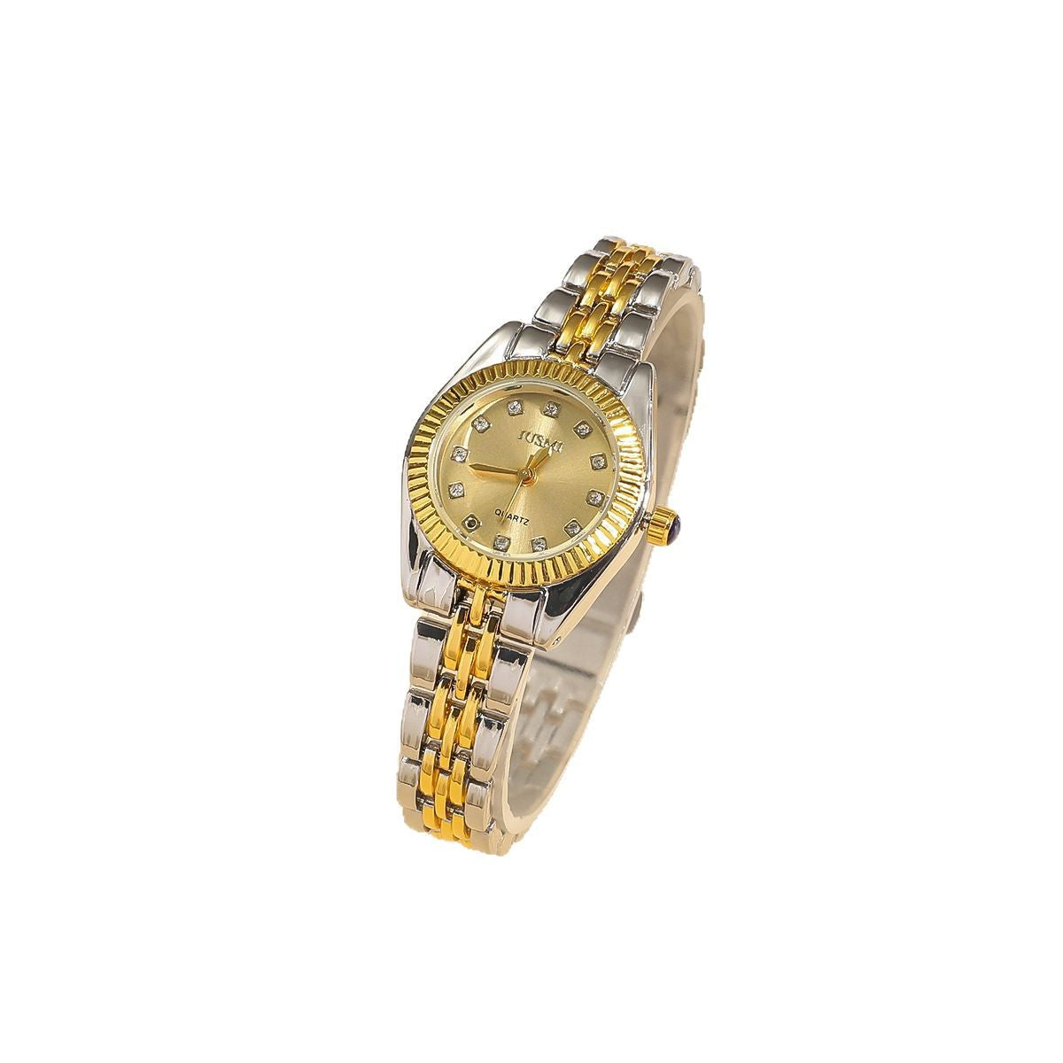 Gold Dial Ladies Watch Fashionable