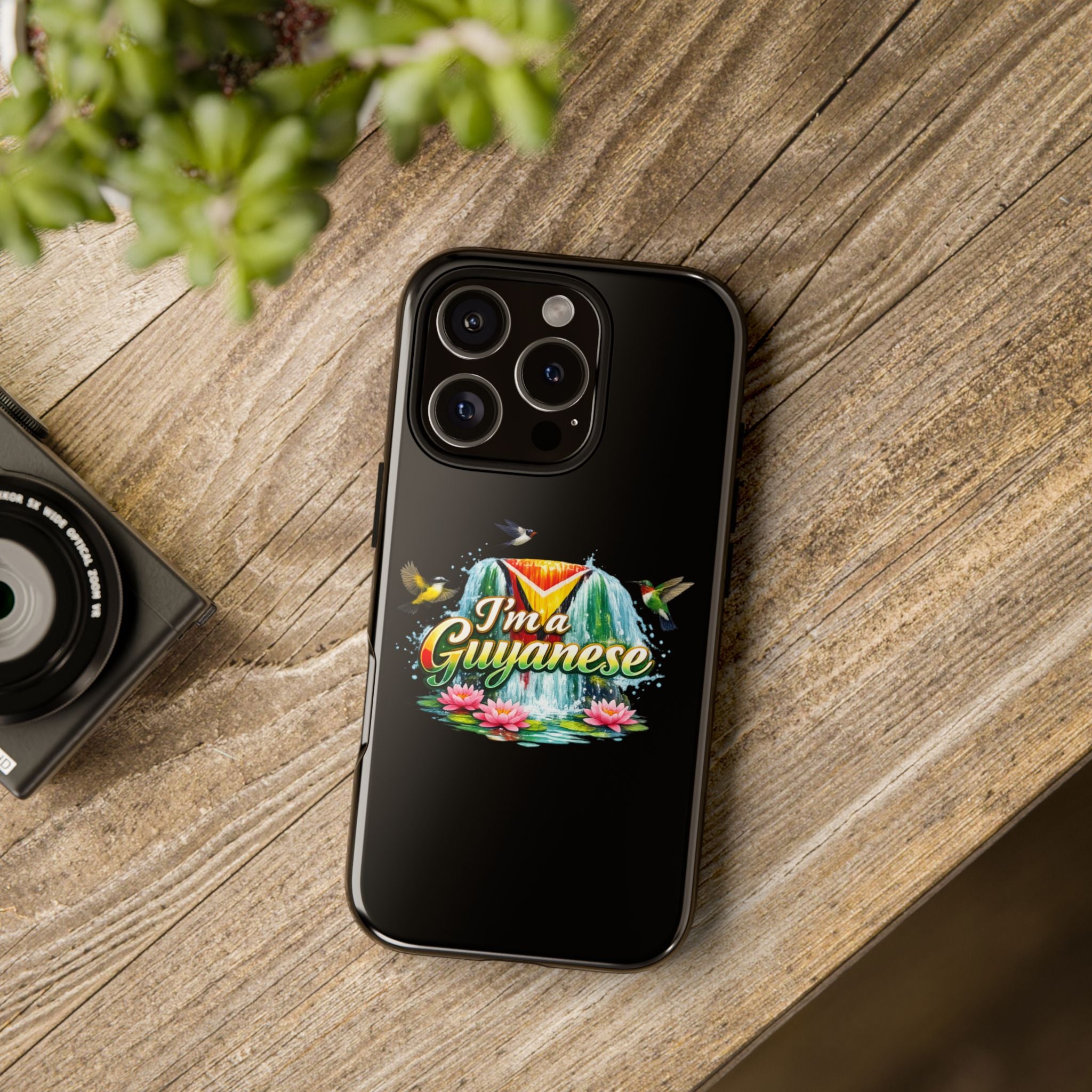 I'm a Guyanese Tough Phone Case — Tropical Waterfall Design, Guyana Pride Gift
