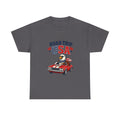 Road Trip USA T-Shirt — Patriotic Eagle Driving Classic Car Graphic Tee