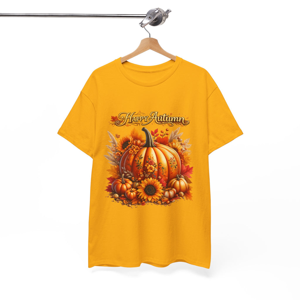 Autumn Pumpkin Tee – "Happy Autumn" Fall Harvest T-Shirt