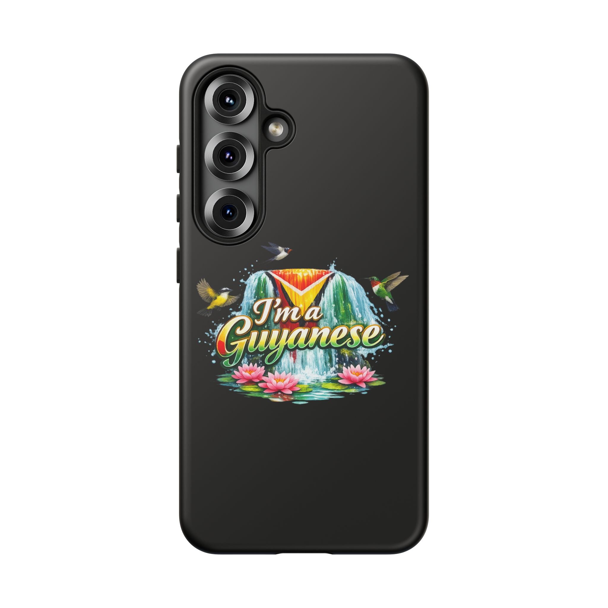 I'm a Guyanese Tough Phone Case — Tropical Waterfall Design, Guyana Pride Gift