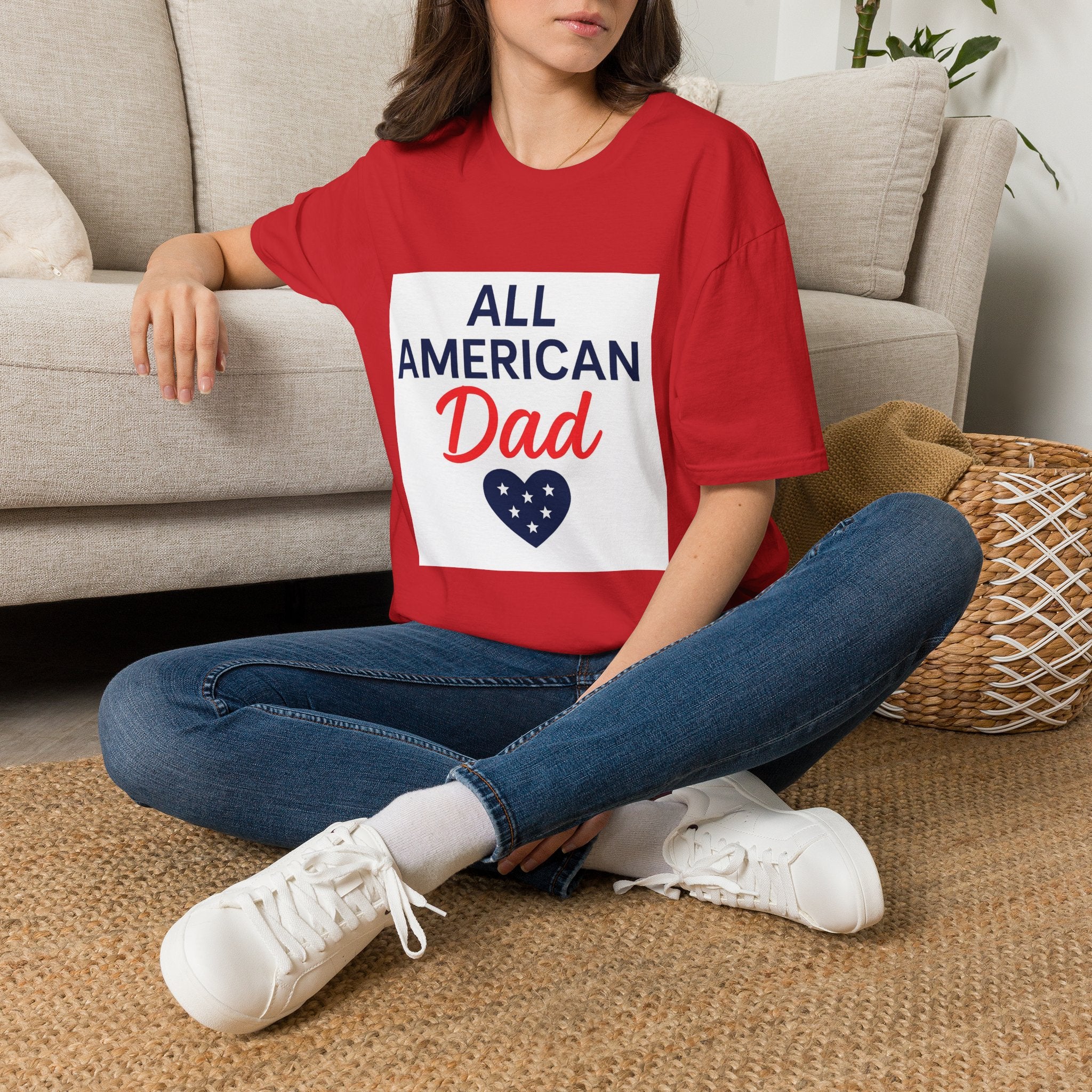 All American Dad T-Shirt — Patriotic Father's Day Tee