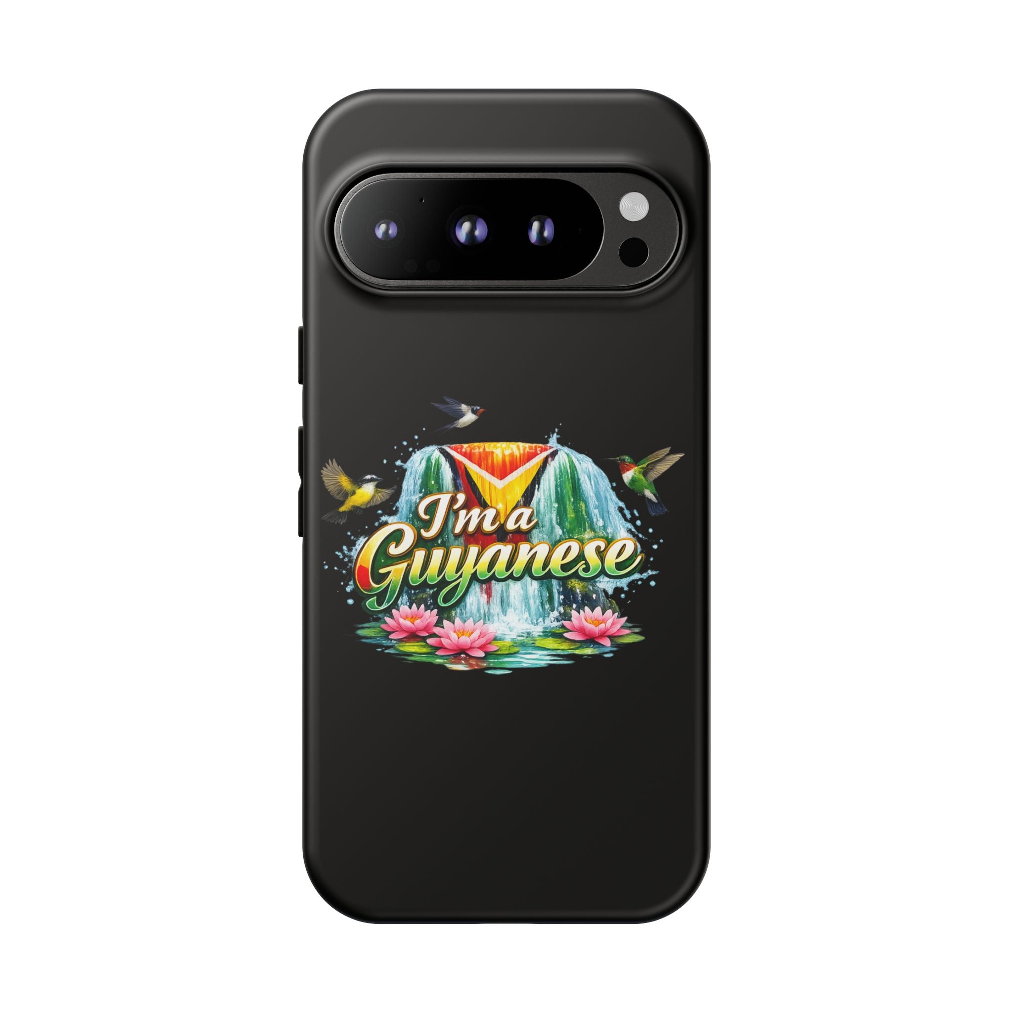 I'm a Guyanese Tough Phone Case — Tropical Waterfall Design, Guyana Pride Gift