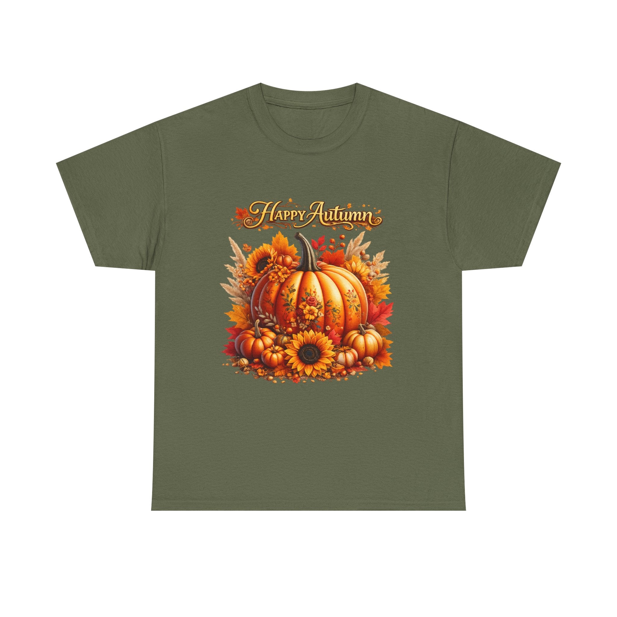 Autumn Pumpkin Tee – "Happy Autumn" Fall Harvest T-Shirt