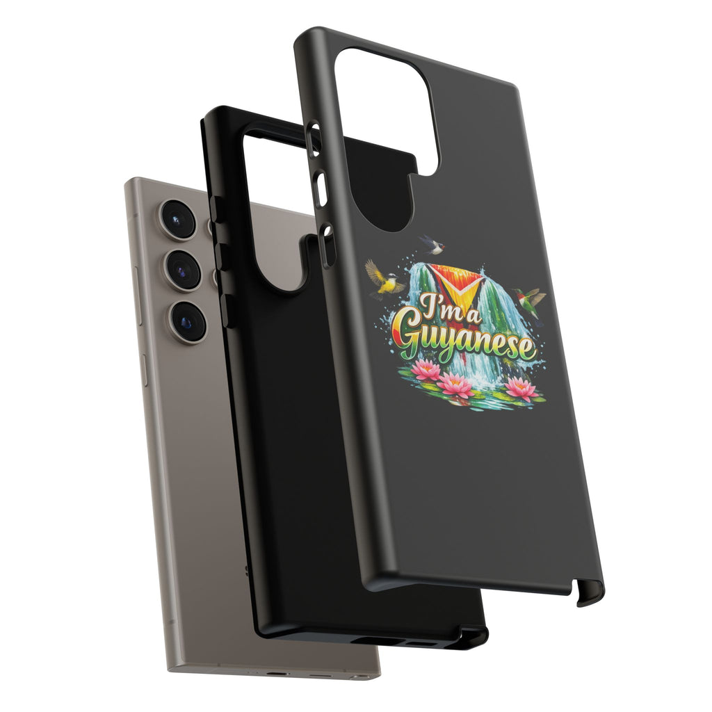 I'm a Guyanese Tough Phone Case — Tropical Waterfall Design, Guyana Pride Gift