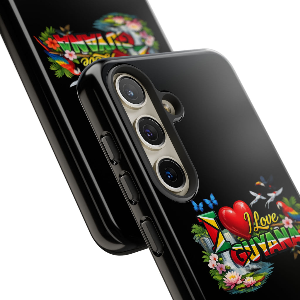 Phone case I Love Guyana Phone Case — Tough Protective Tropical Flag Design