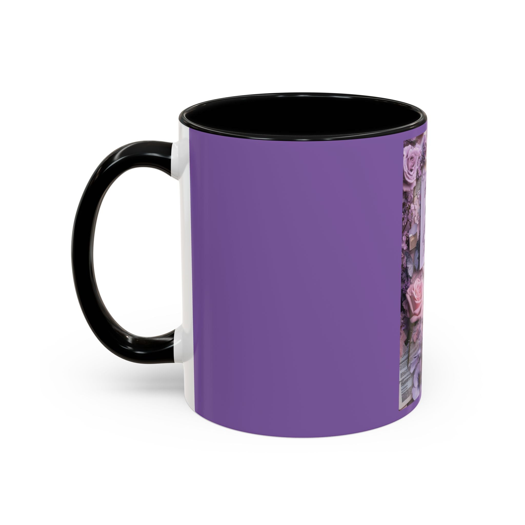 Coffee Mug — Floral Psalm Accent Mug (11/15 oz)