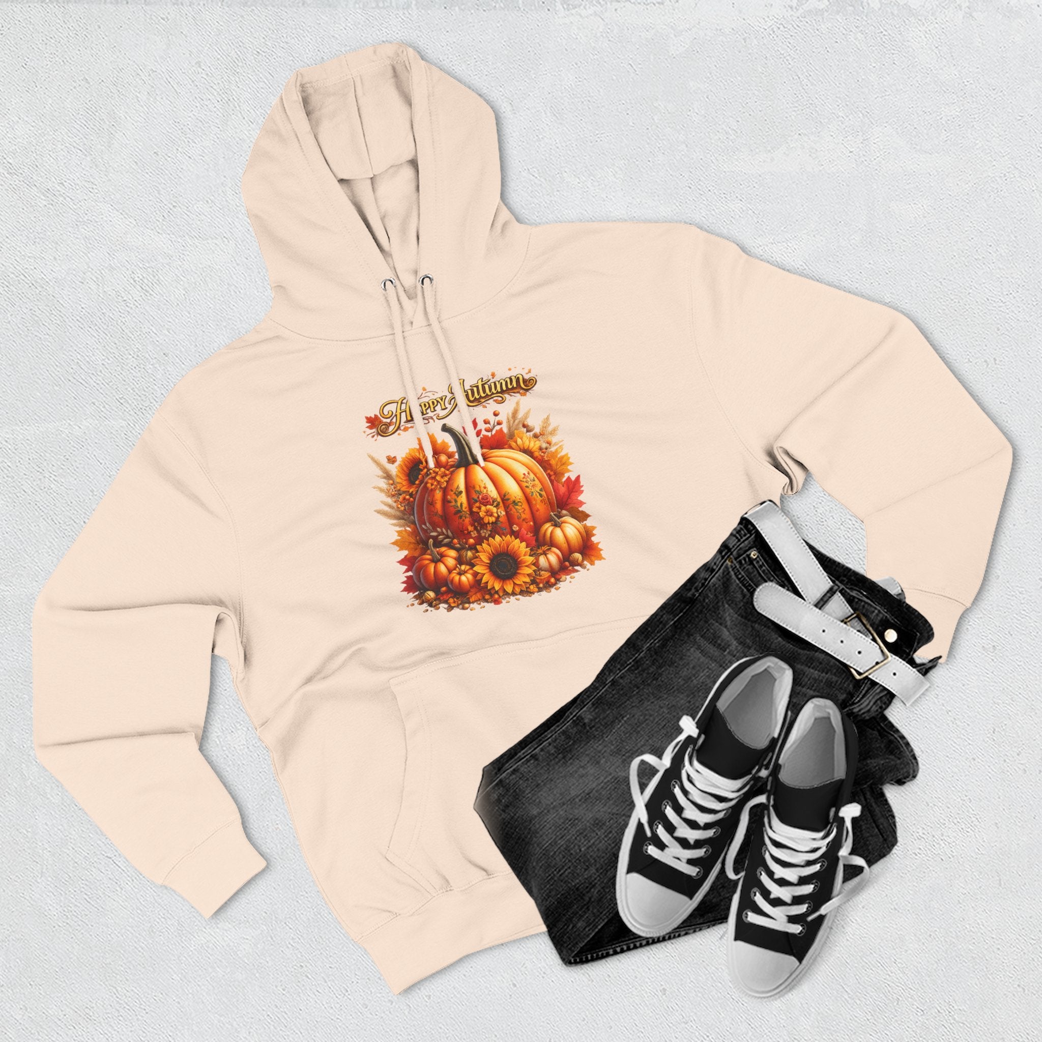 Autumn  - Fall Pumpkin Hoodie - Harvest Sunflower Fall Sweatshirt