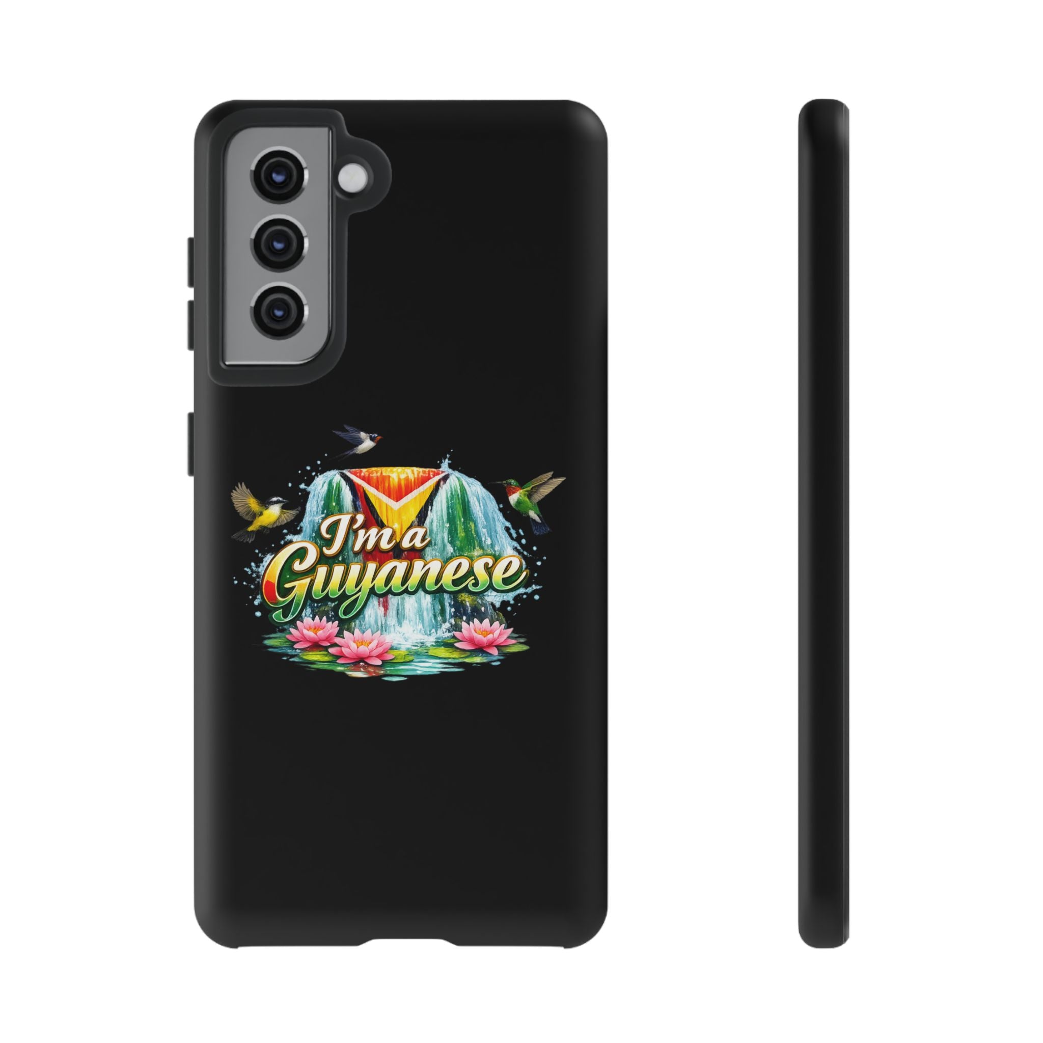 I'm a Guyanese Tough Phone Case — Tropical Waterfall Design, Guyana Pride Gift